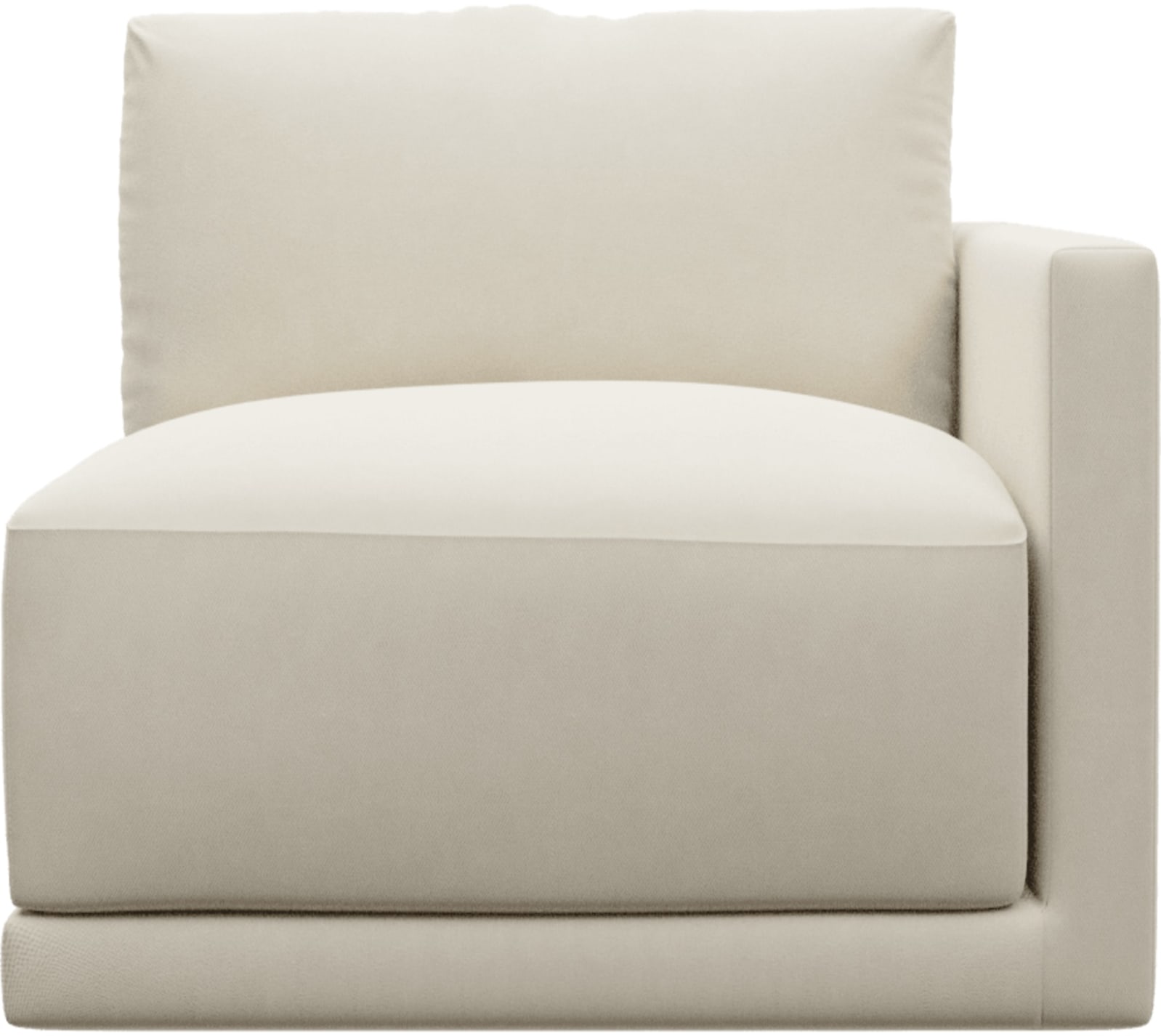 Haven Alpine Mist Right Arm Facing Chair Sofa Module color Alpine Mist