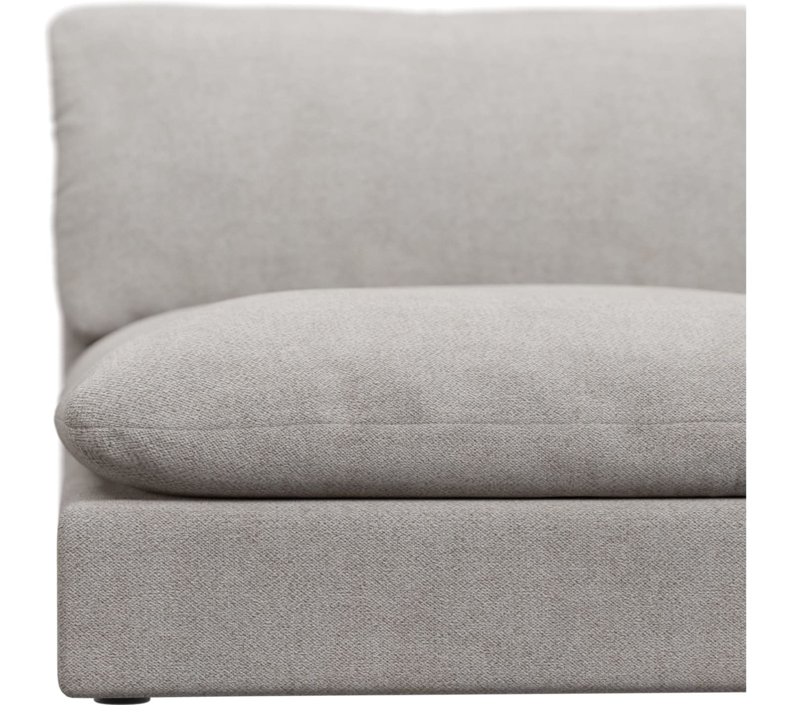 Ludlow Avon Mineral Armless Sofa Chair Module color Avon Mineral