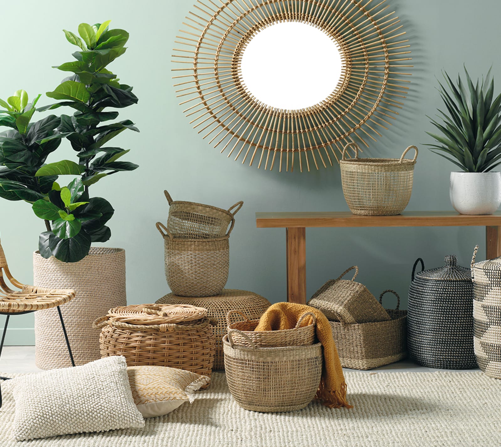 Hanoi Basket Small color Natural