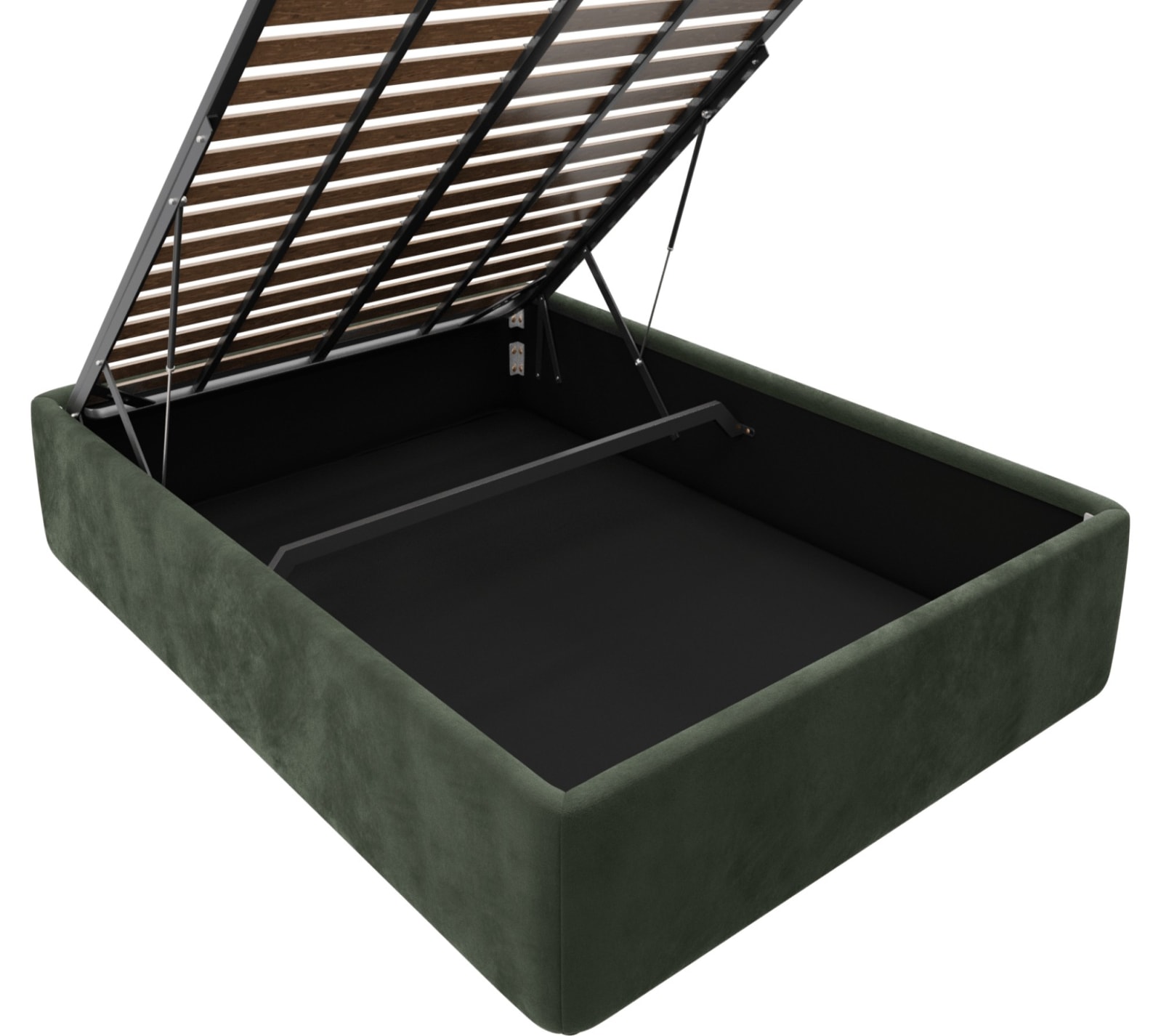 Leo Gas Lift Bed Base Muse Forest color Muse Forest