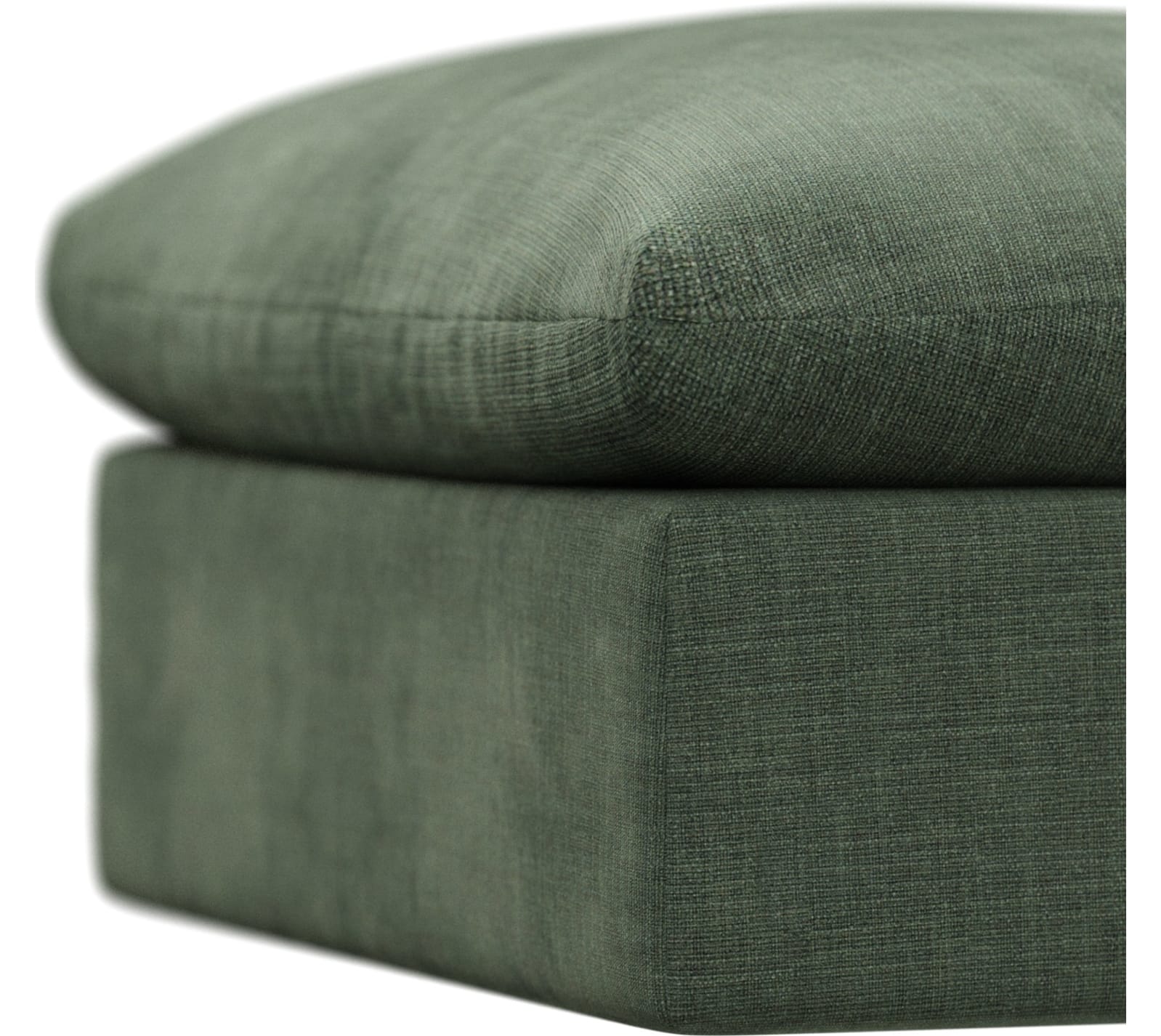 Willow Tribute Dark Jade Ottoman color Tribute Dark Jade