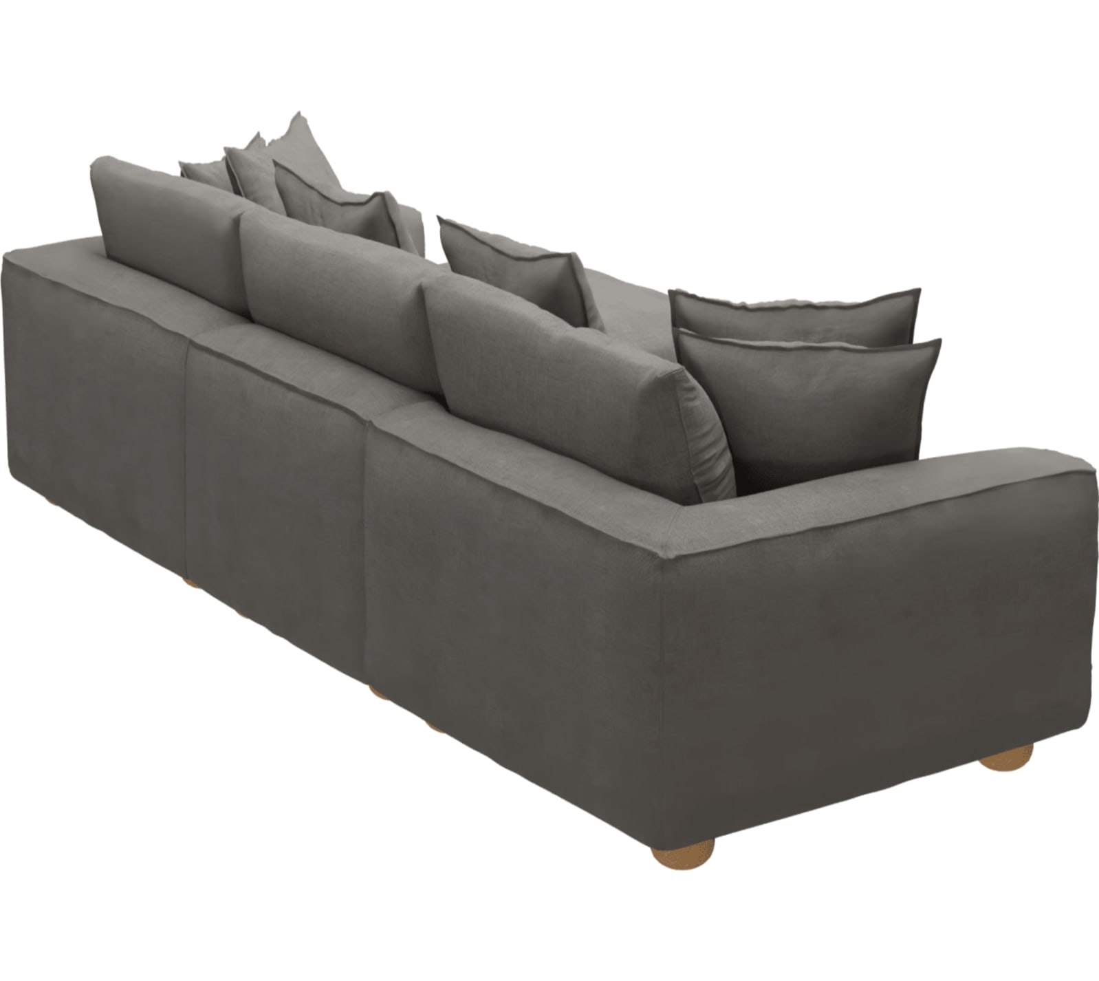 Tully Isla Soft Grey Chaise Sofa - 3 Seater color Isla Soft Grey