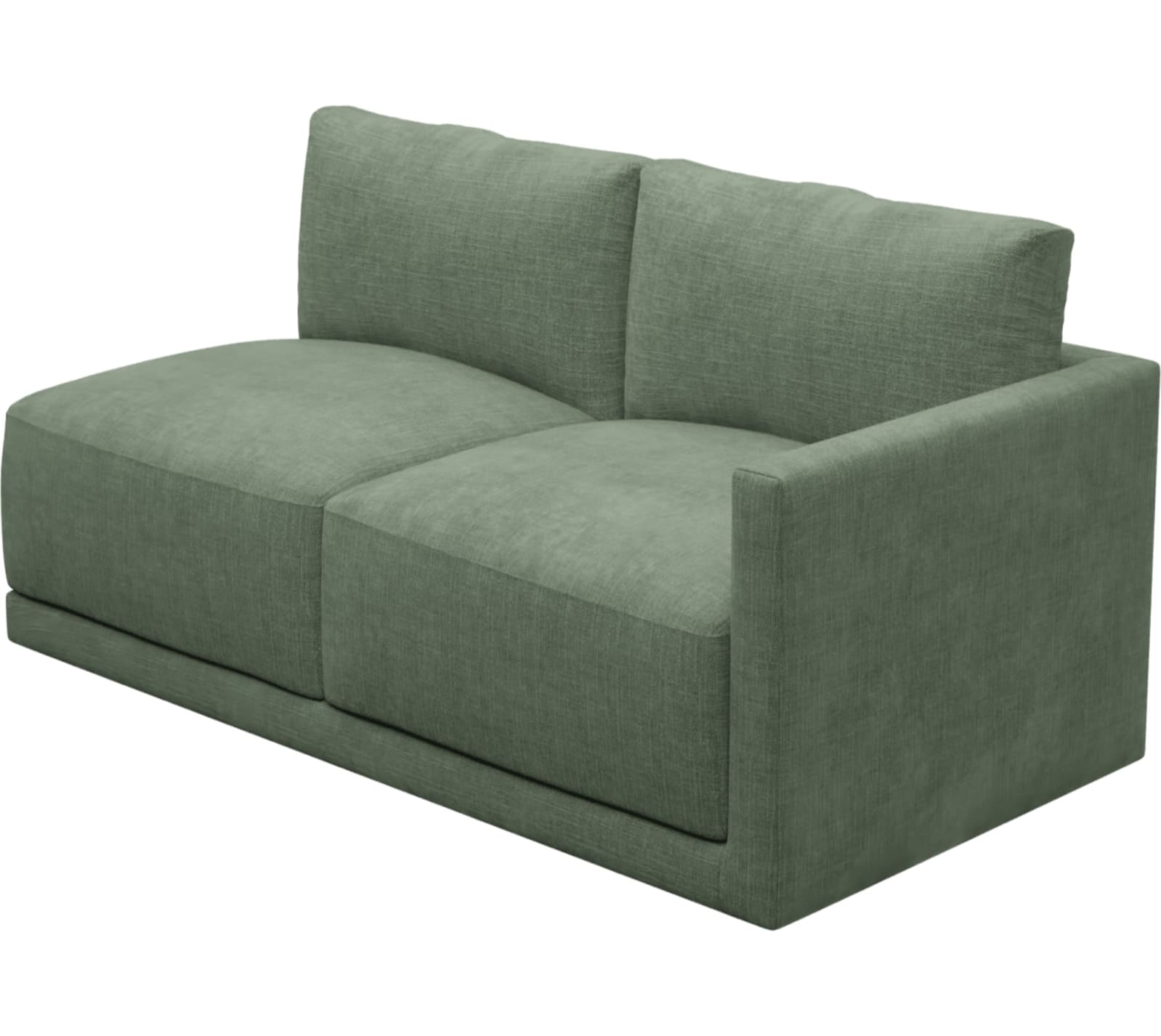 Haven Tribute Dark Jade Right Arm Facing 3 Seater Sofa Module color Tribute Dark Jade