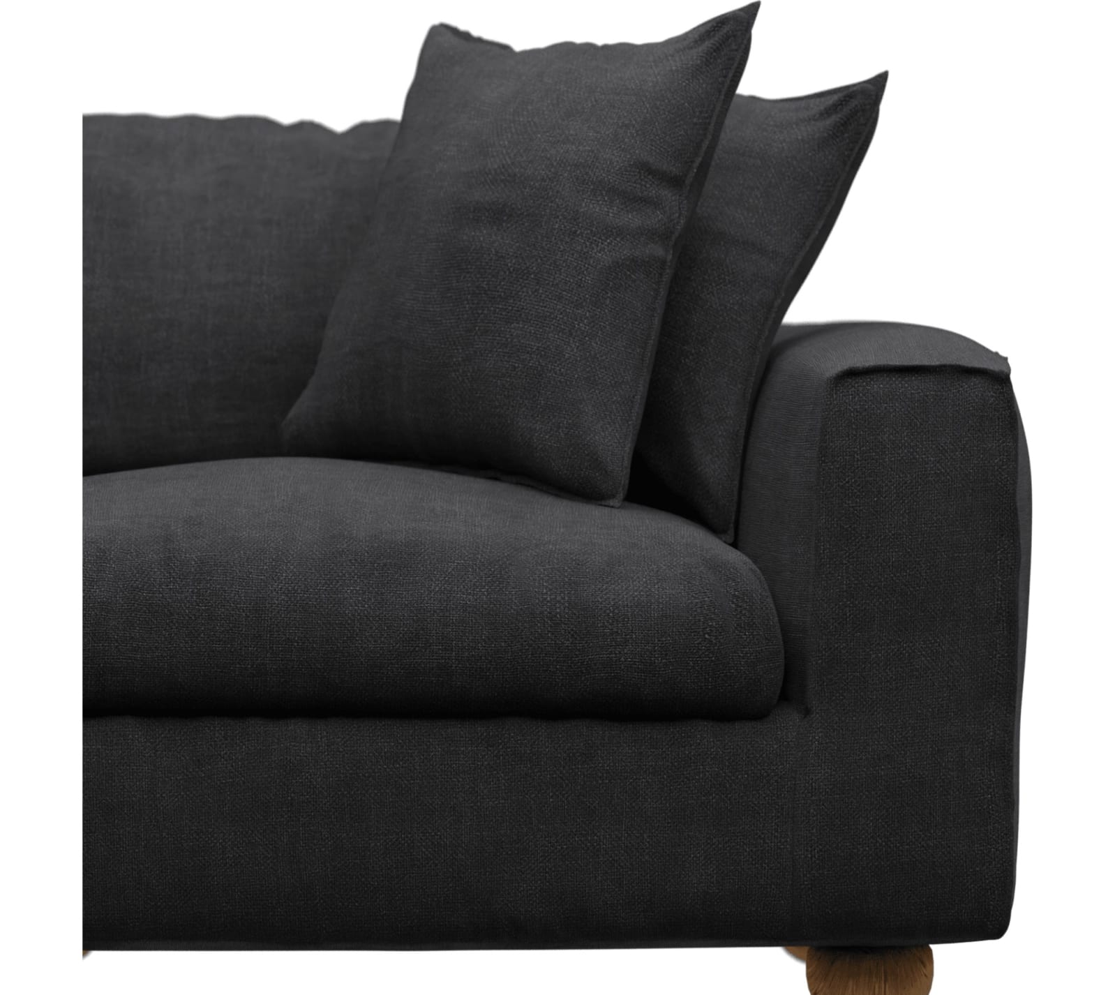 Tully Plaza Flint Grey Right Arm Facing Chair Module color Plaza Flint Grey