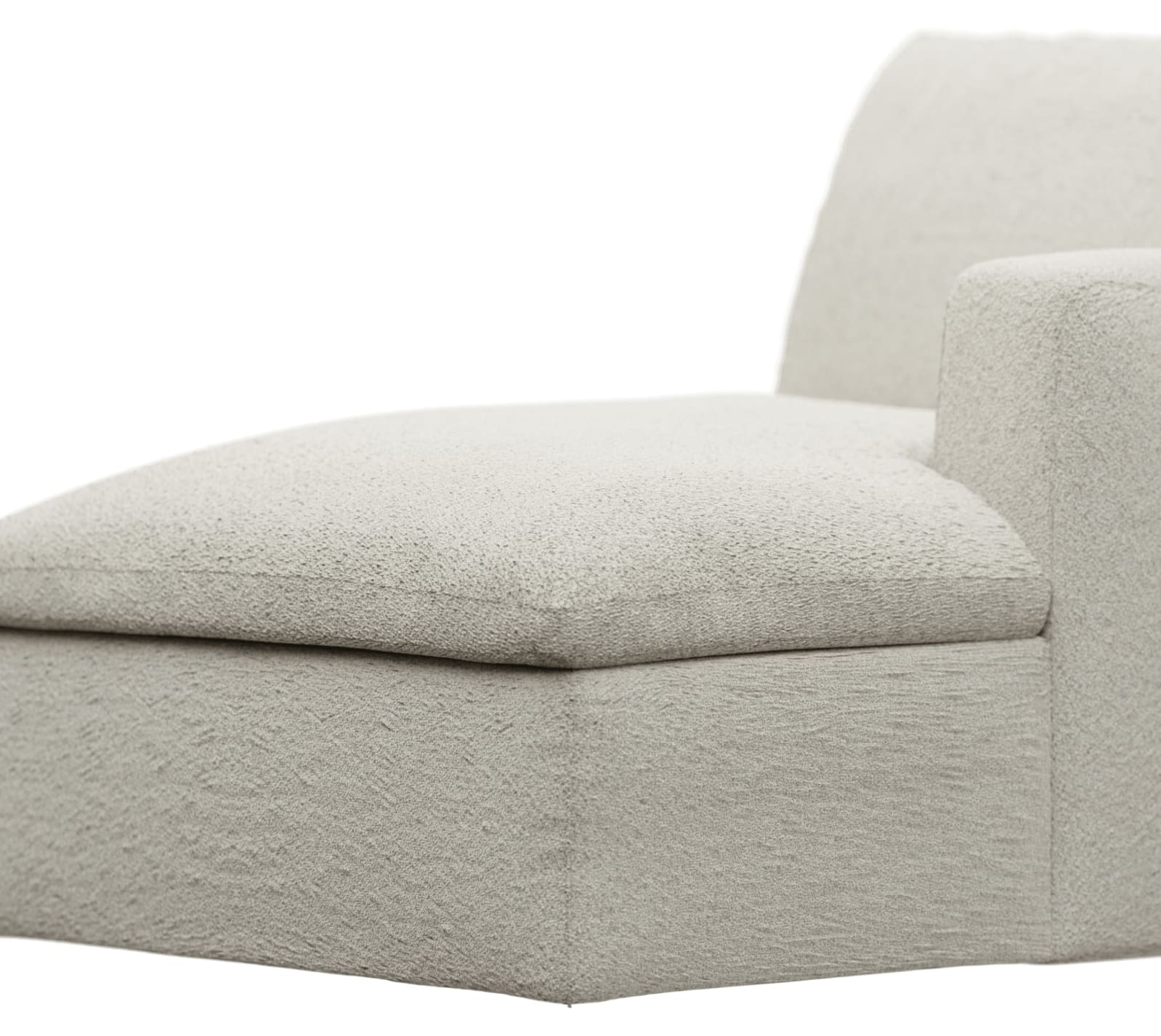 Cloud Deep Chaise Right Module Boucle Ivory color Boucle Ivory