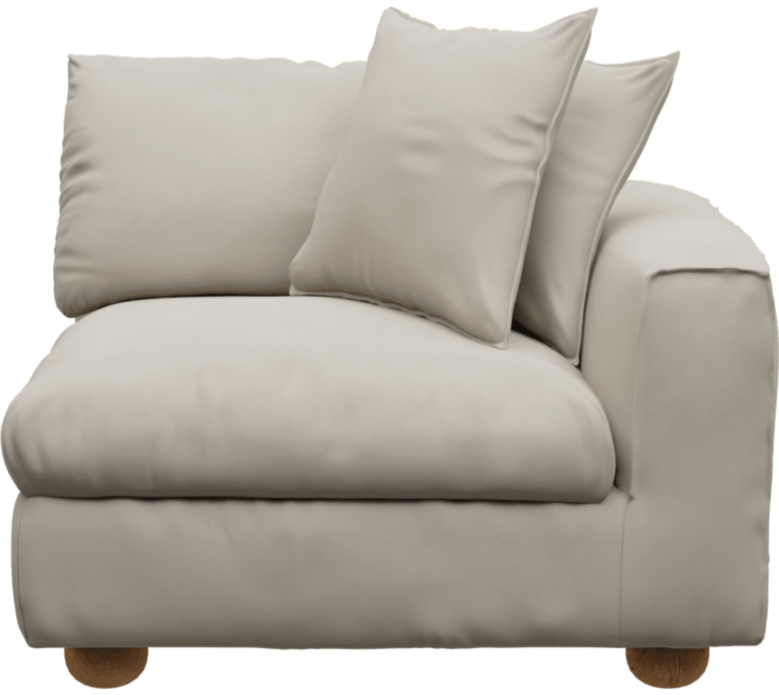 Tully Sofa Modules Slip Covers Isla Sea Pearl color Isla Sea Pearl