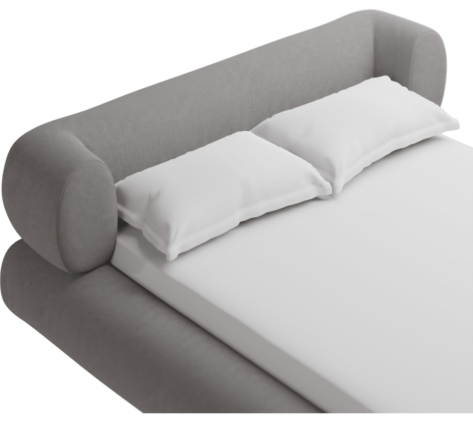 Frankie Bed View Steel color View Steel