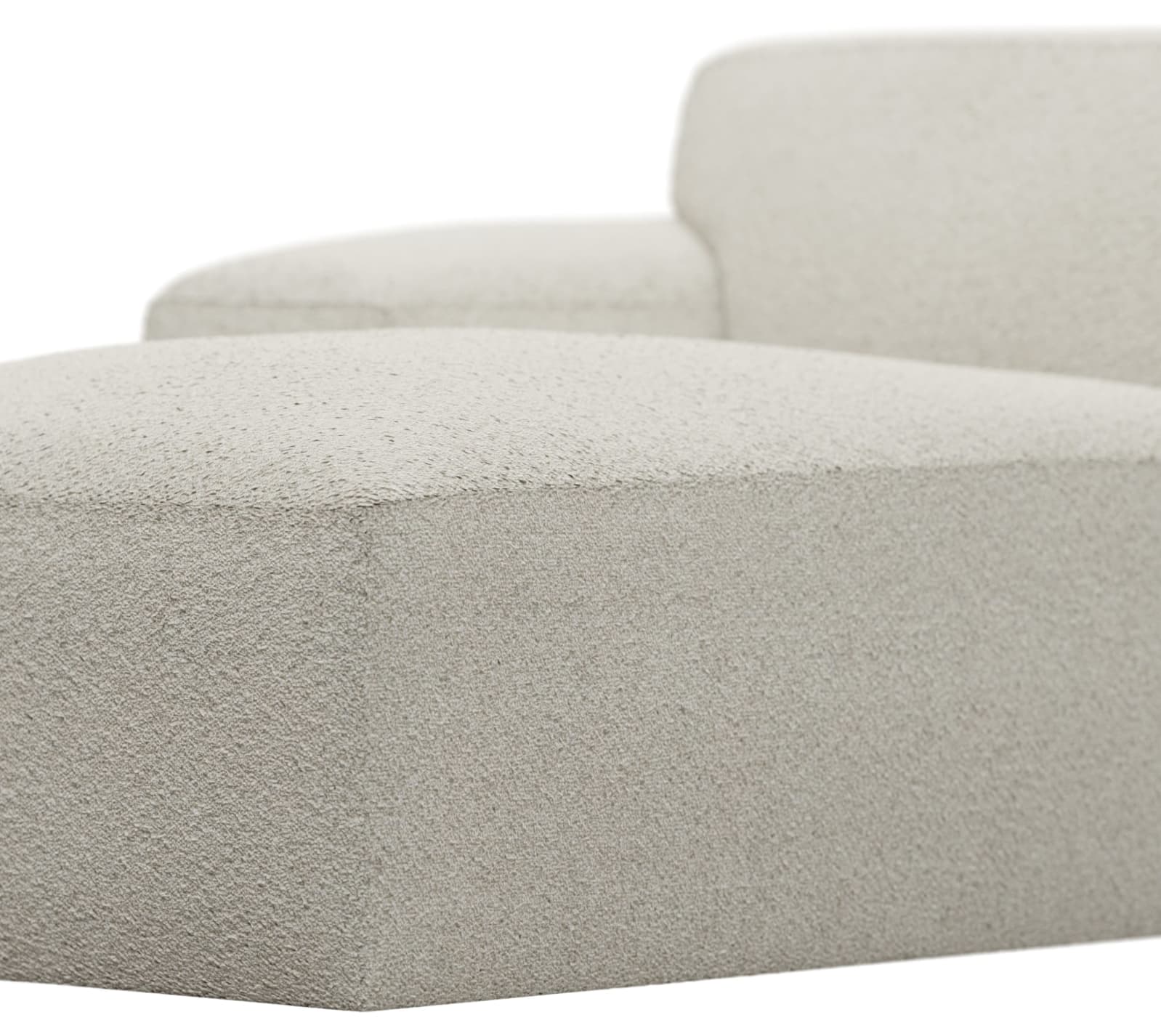 Copenhagen Boucle Ivory Left Arm Facing Chaise Module color Boucle Ivory