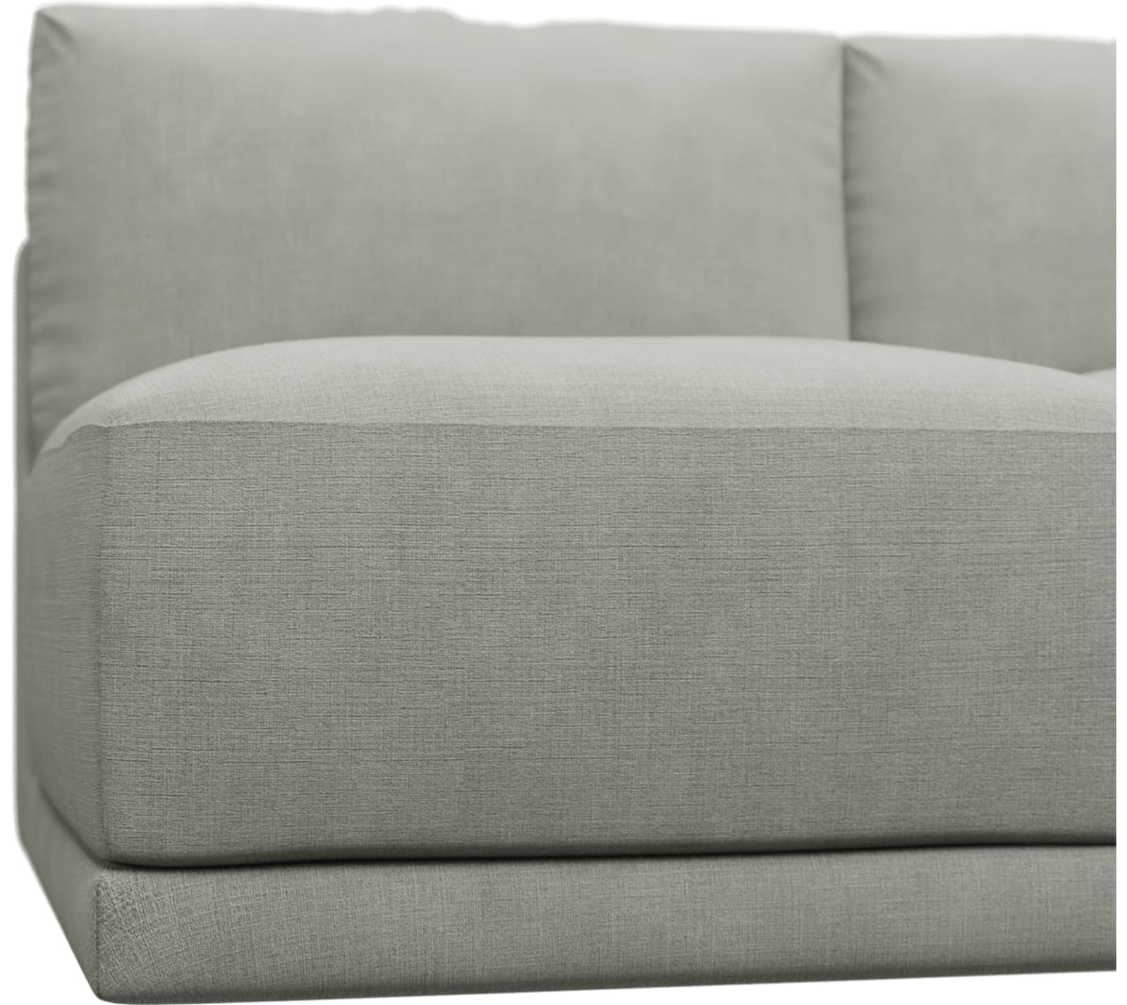 Haven Toorak Pebble Right Arm Facing 3 Seater Sofa Module color Toorak Pebble