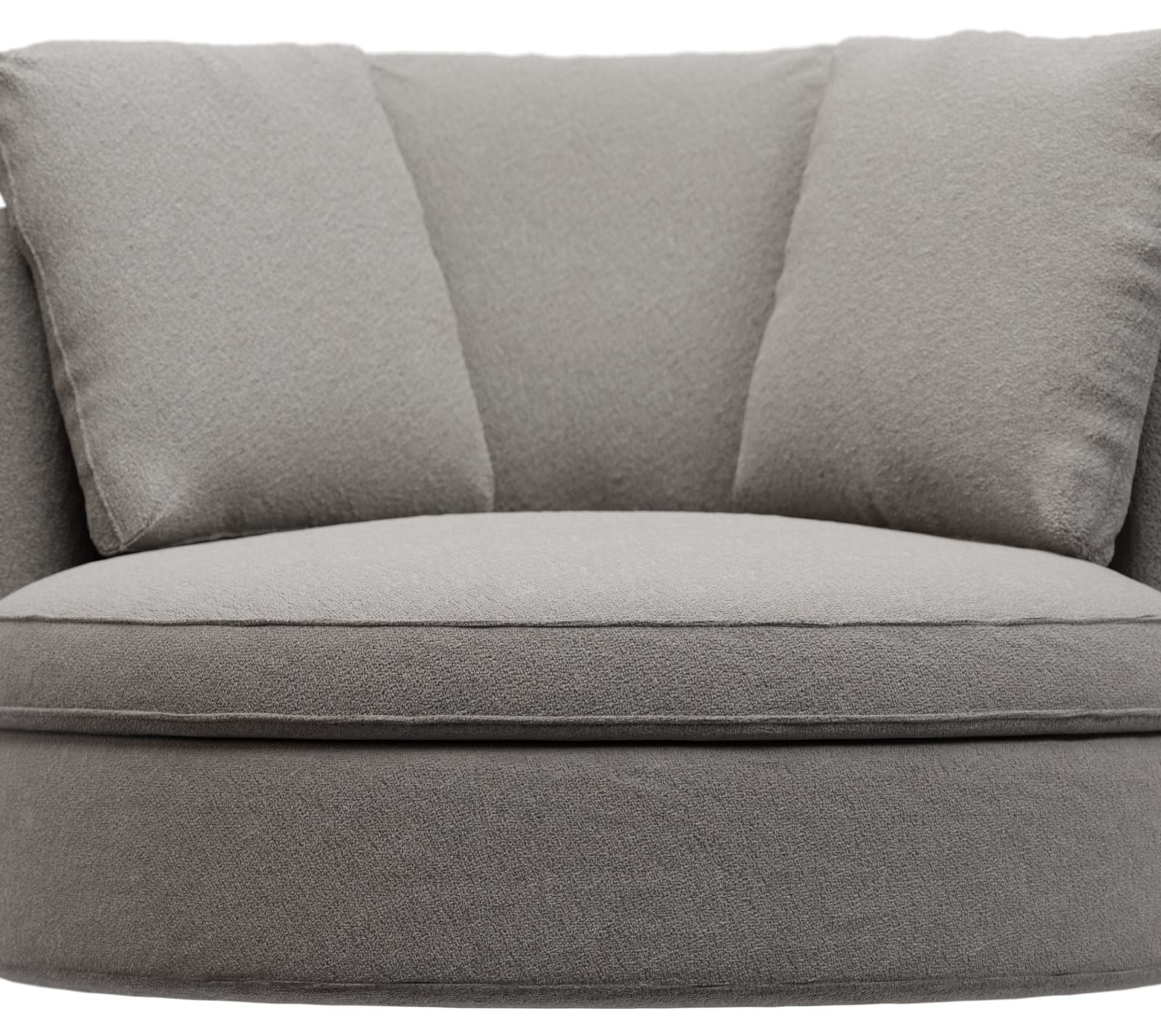 Adore Boucle Pumice Swivel Chair color Boucle Pumice