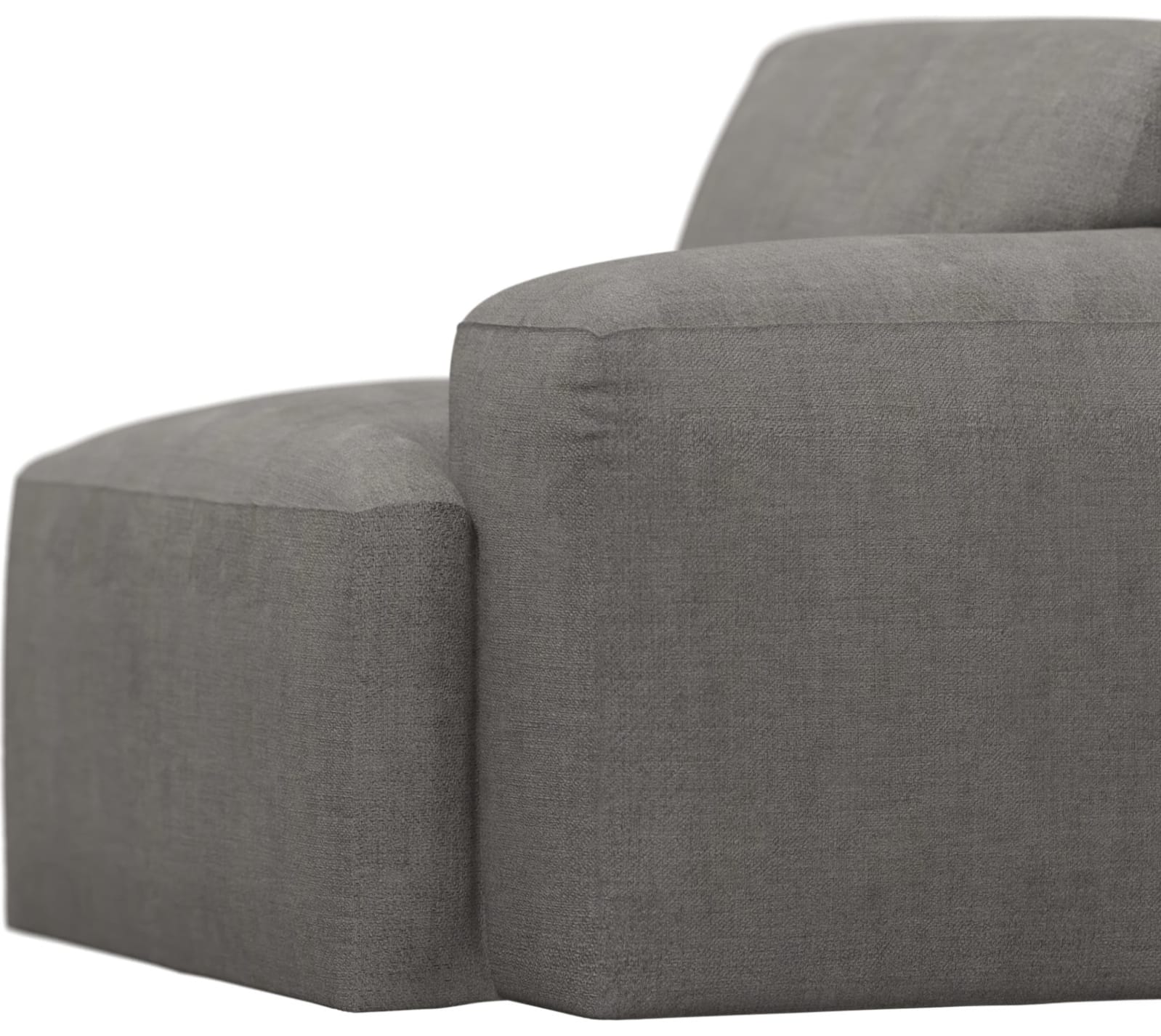 Copenhagen Isla Soft Grey Right Arm Facing Sofa Module color Isla Soft Grey