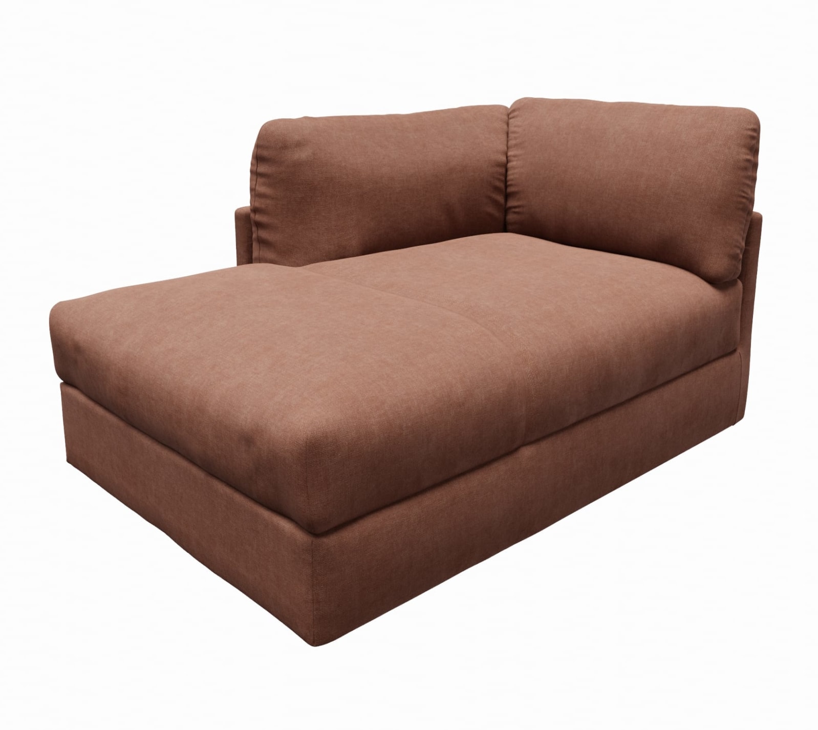 Finley Muse Rust Left Arm Facing Chaise Module color Muse Rust