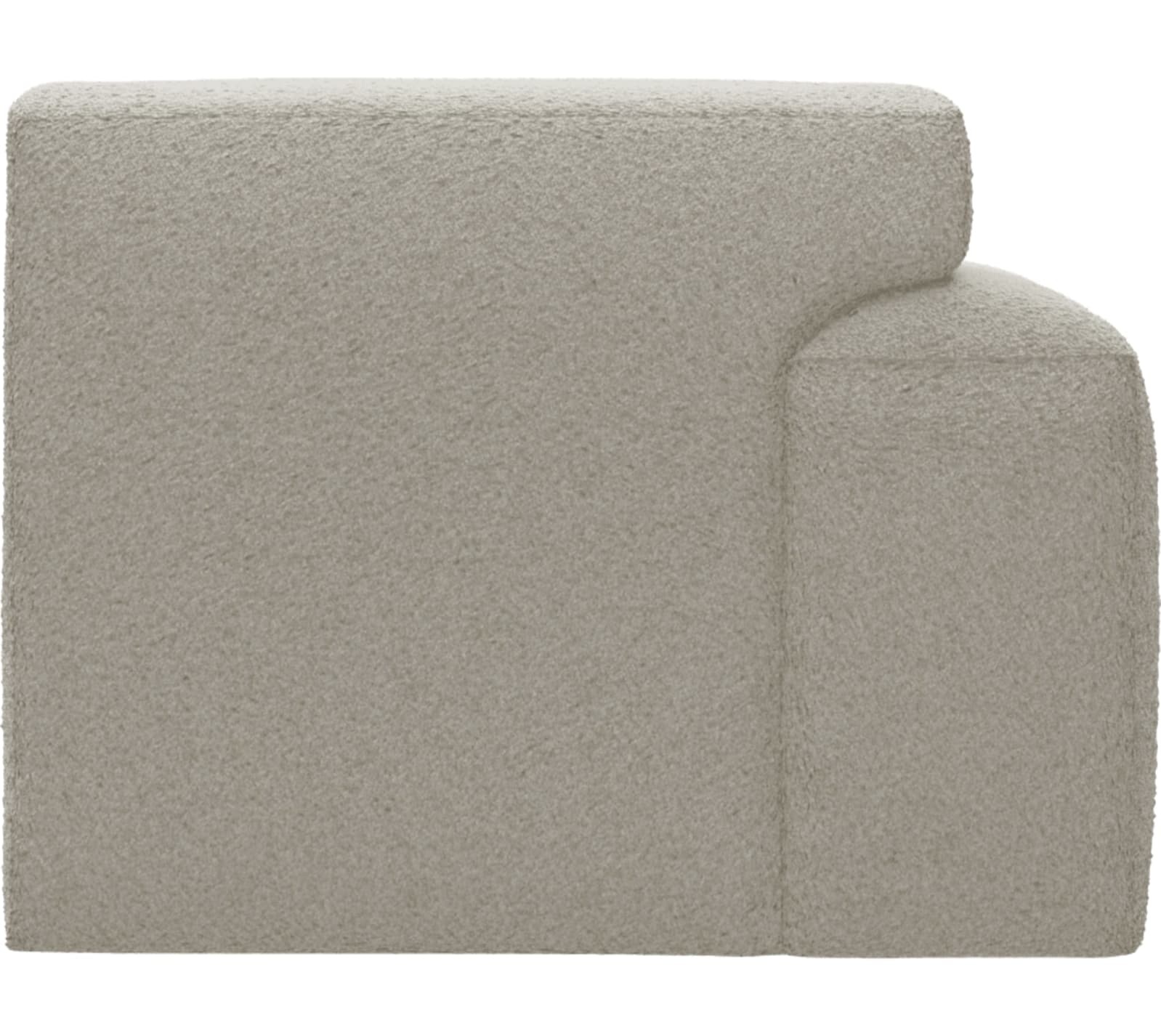 Copenhagen Boucle Ivory Left Arm Facing Chaise Module color Boucle Ivory