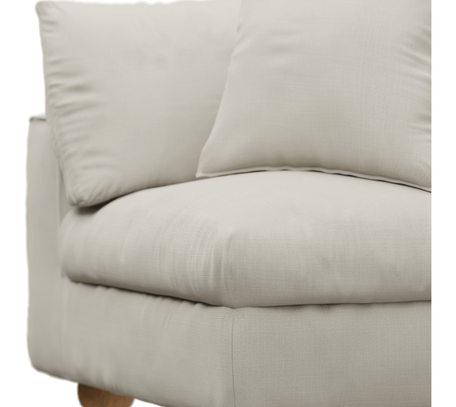 Tully Toorak Pearl Corner Sofa Chair Module color Toorak Pearl