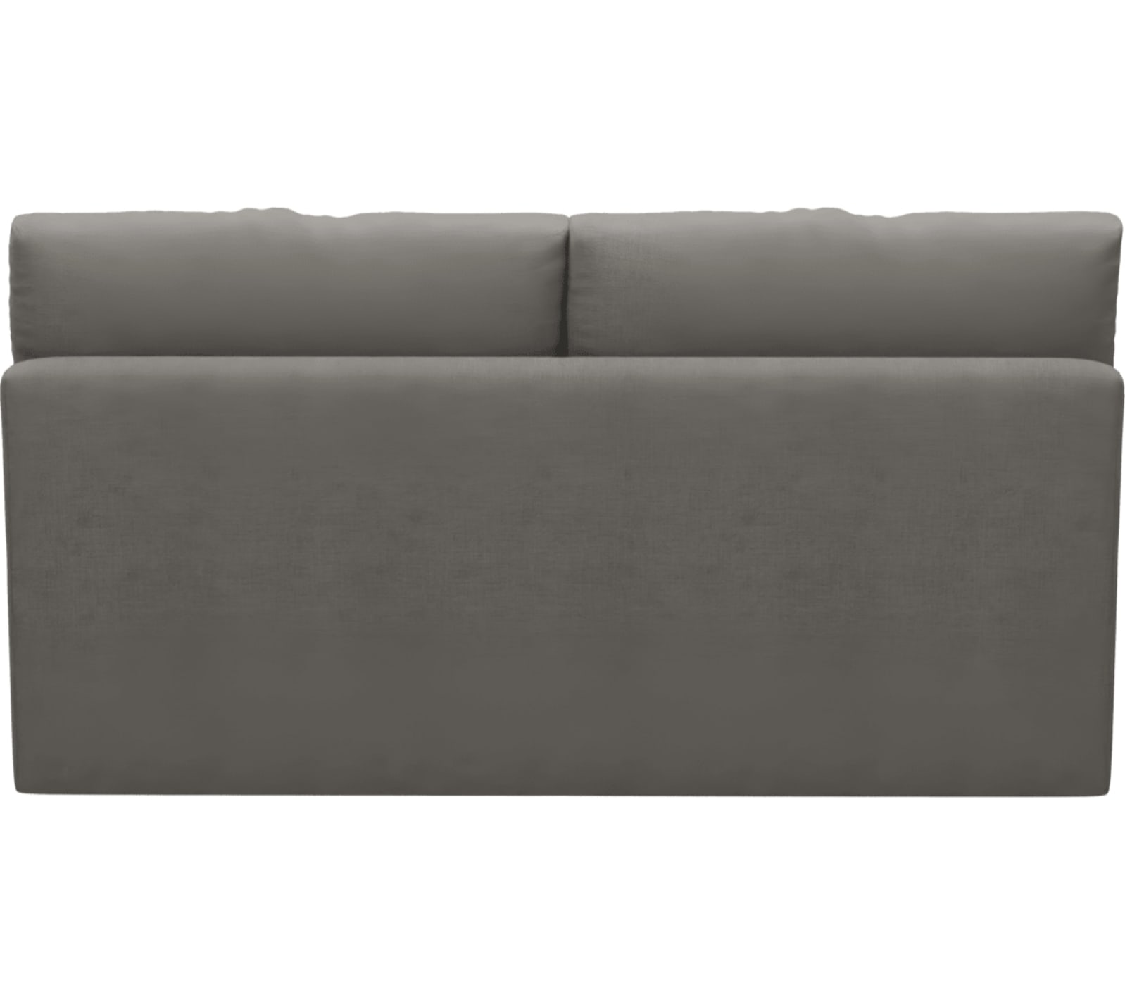 Haven Isla Soft Grey 2 Seater Armless Sofa Module color Isla Soft Grey