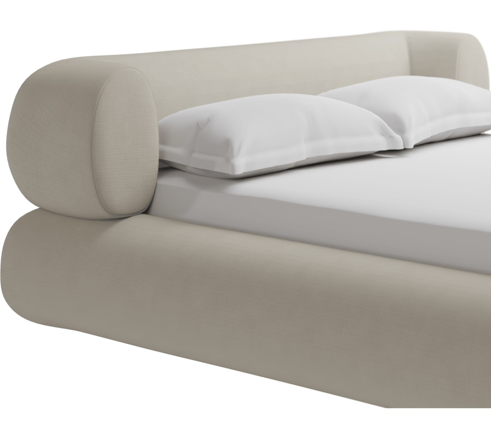 Frankie Bed Toorak Pearl color Toorak Pearl