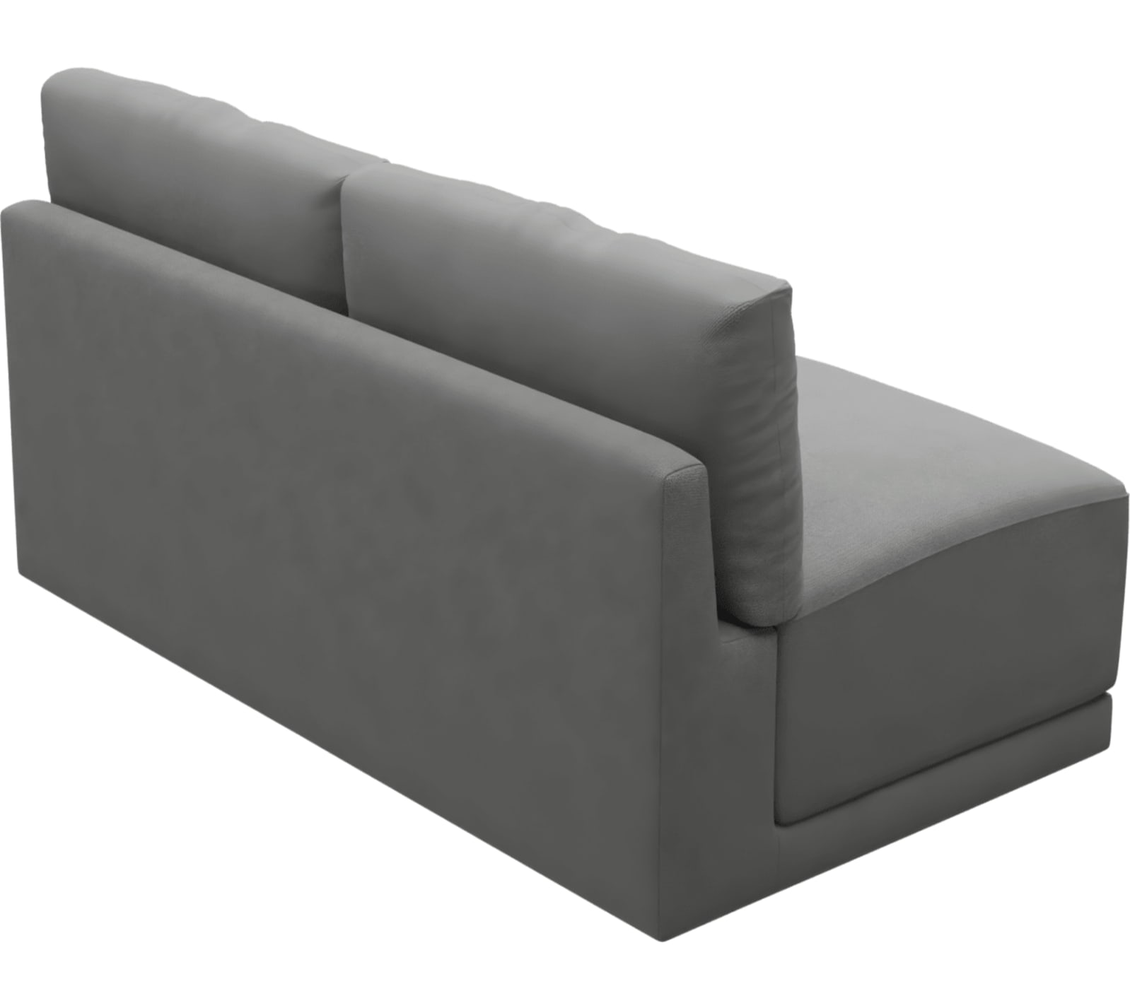 Haven Maya Flint 2 Seater Armless Sofa Module color Maya Flint