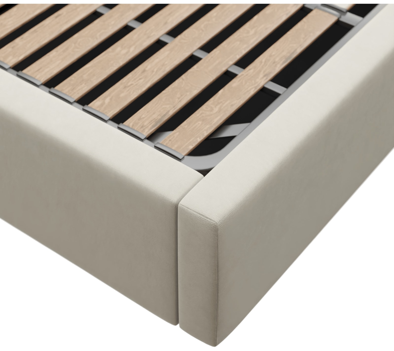 Felix Gas Lift Bed Muse Flax color Muse Flax