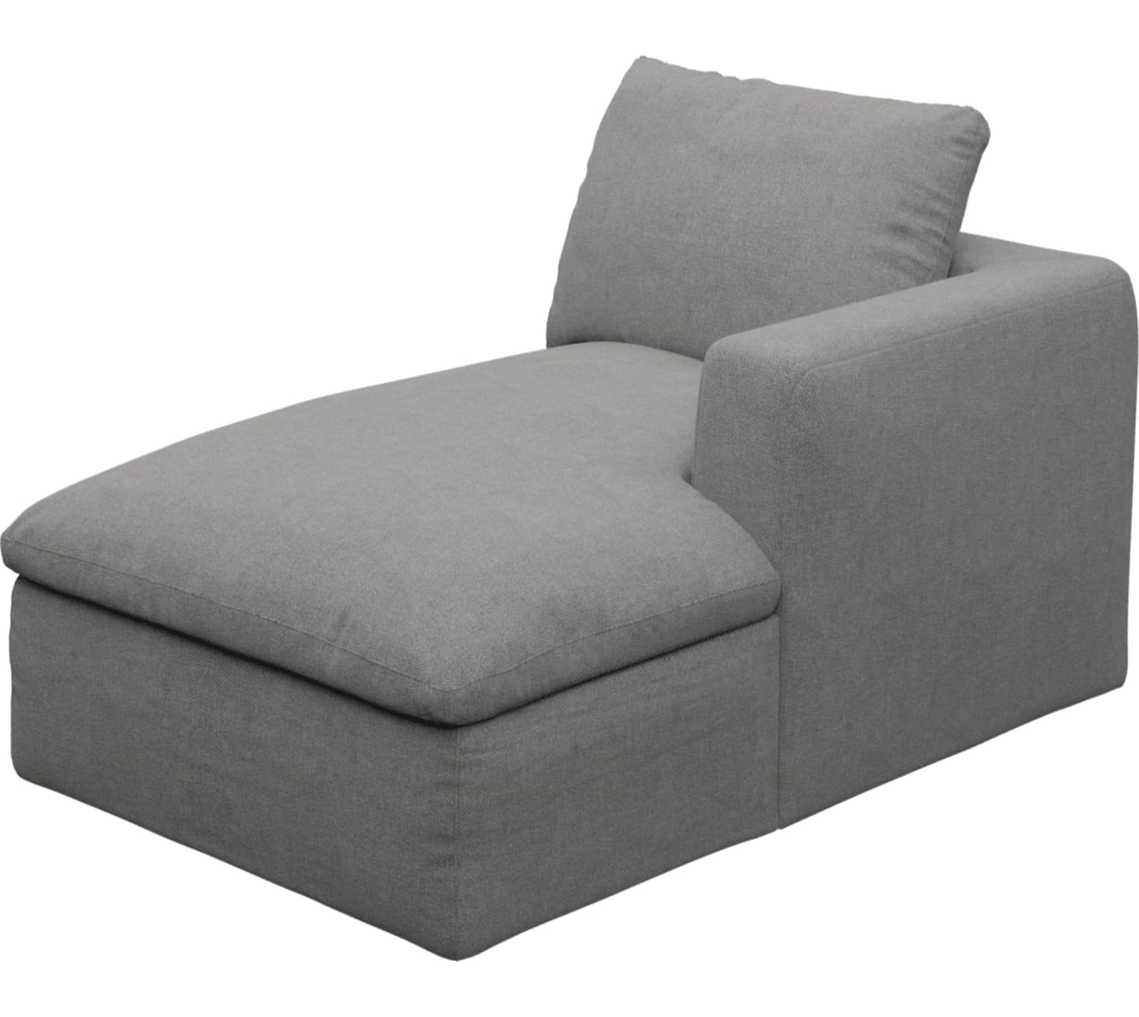 Cloud Deep Chaise Right Module California Slate color California Slate