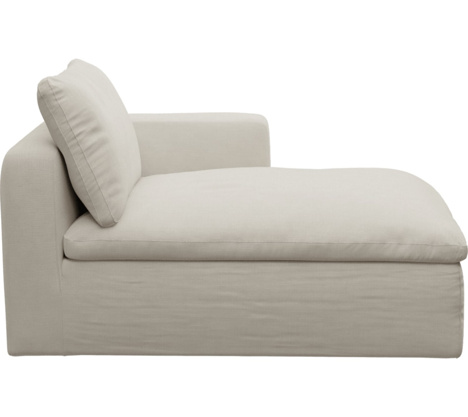 Cloud Deep Chaise Right Module Toorak Pearl color Toorak Pearl