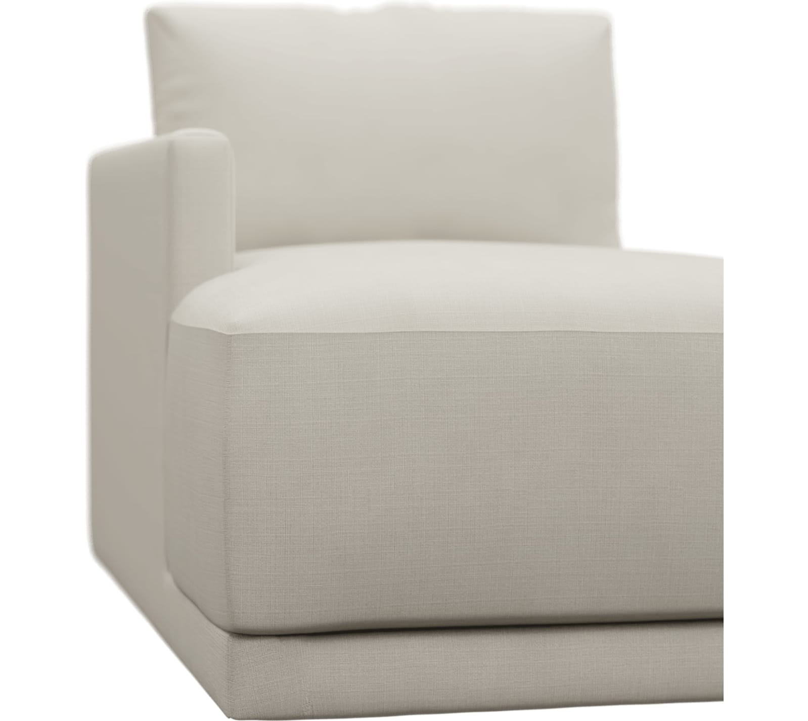 Haven Toorak Pearl Left Arm Facing Chaise Module color Toorak Pearl