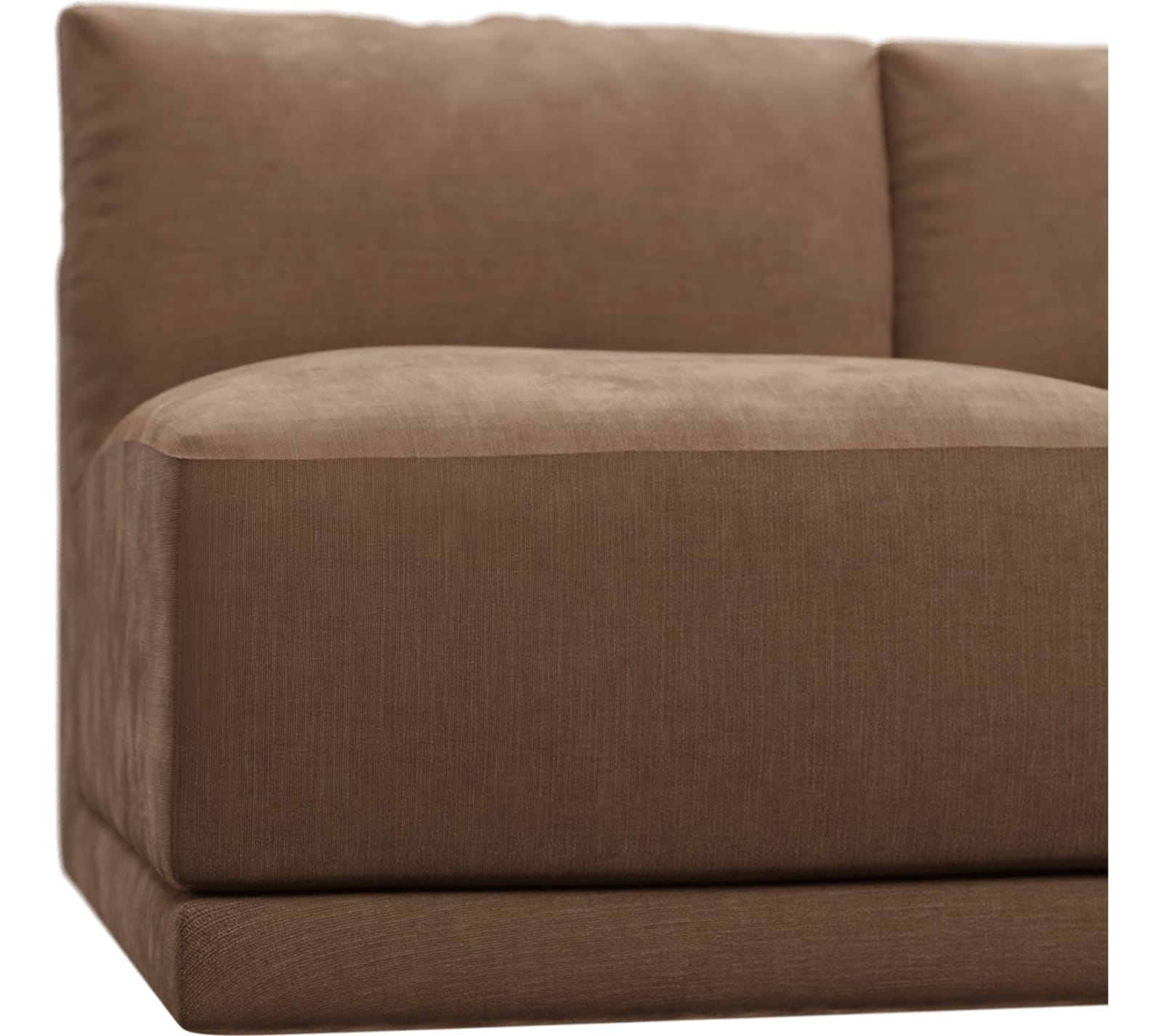 Haven Tribute Chestnut 2 Seater Armless Sofa Module color Tribute Chestnut