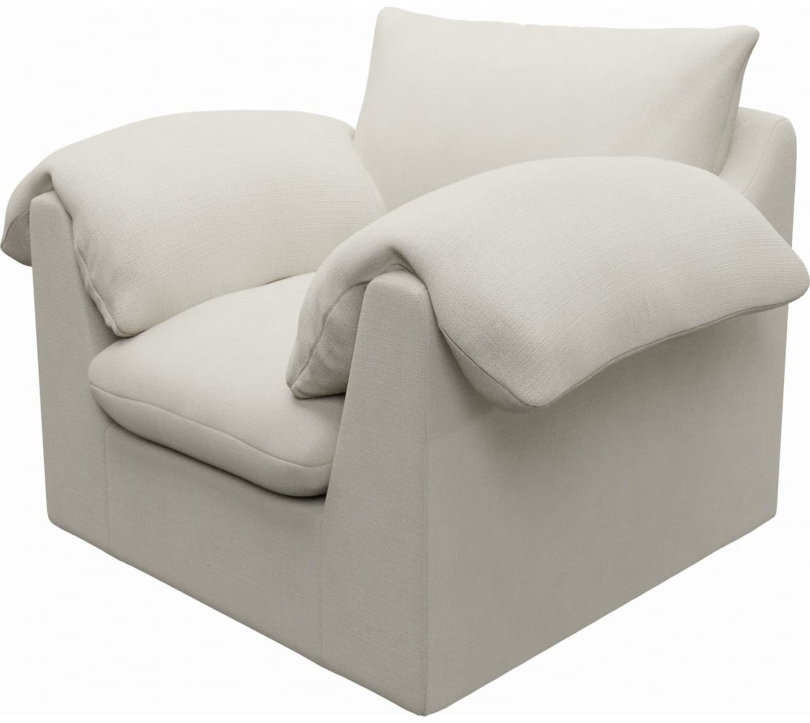 Ludlow Toorak Pearl Armchair color Toorak Pearl