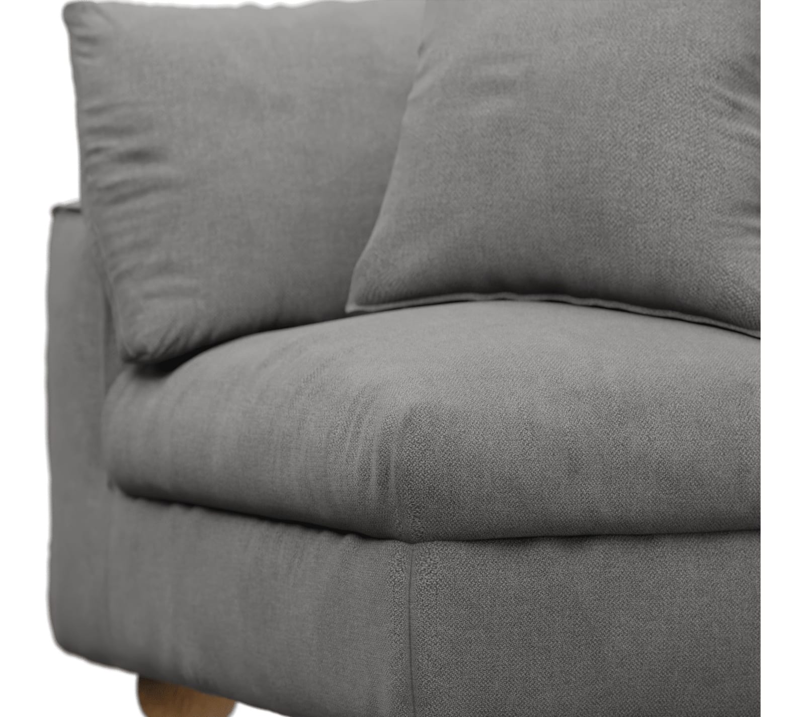 Tully California Slate Corner Sofa Chair Module color California Slate