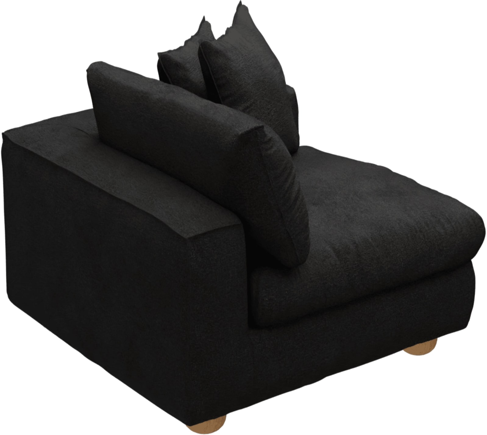 Tully California Charcoal Right Arm Facing Chair Module color California Charcoal