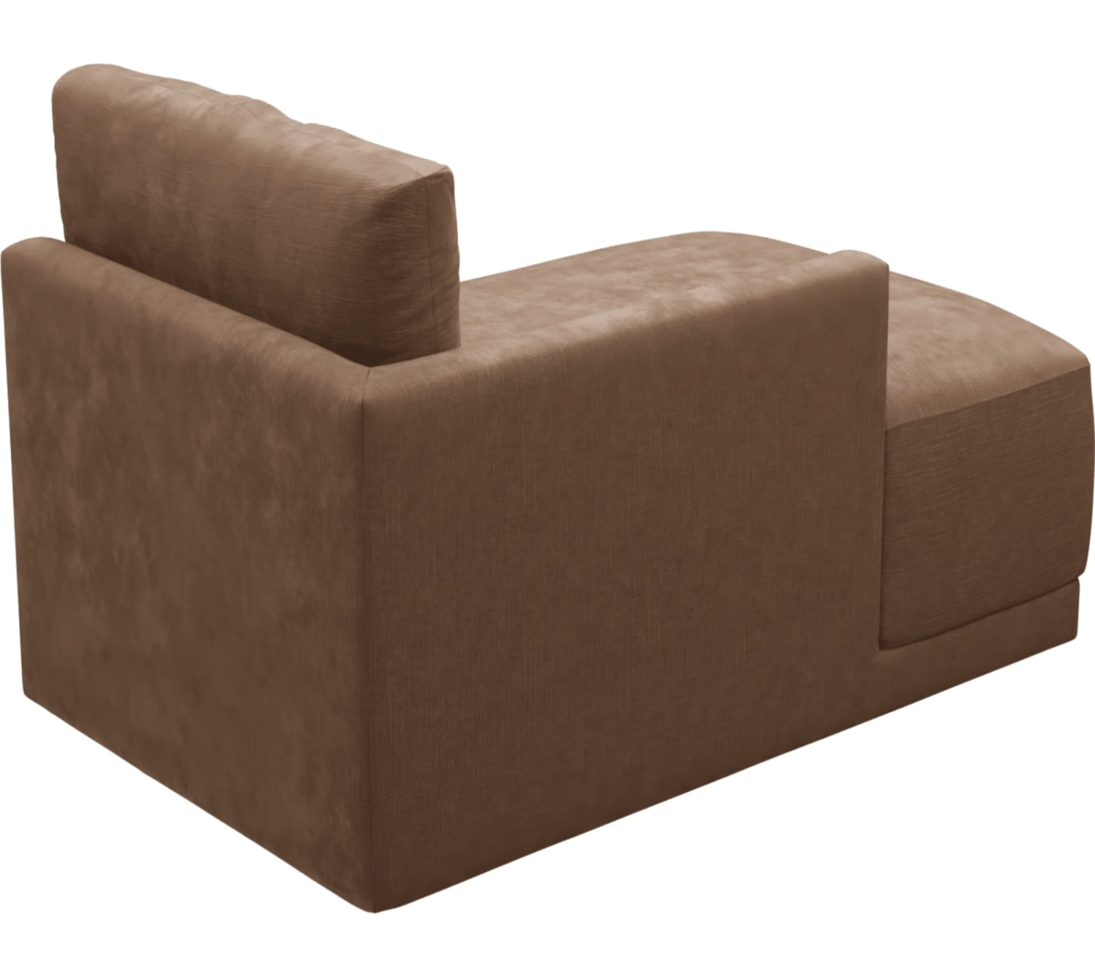 Haven Tribute Chestnut Left Arm Facing Chaise Module color Tribute Chestnut