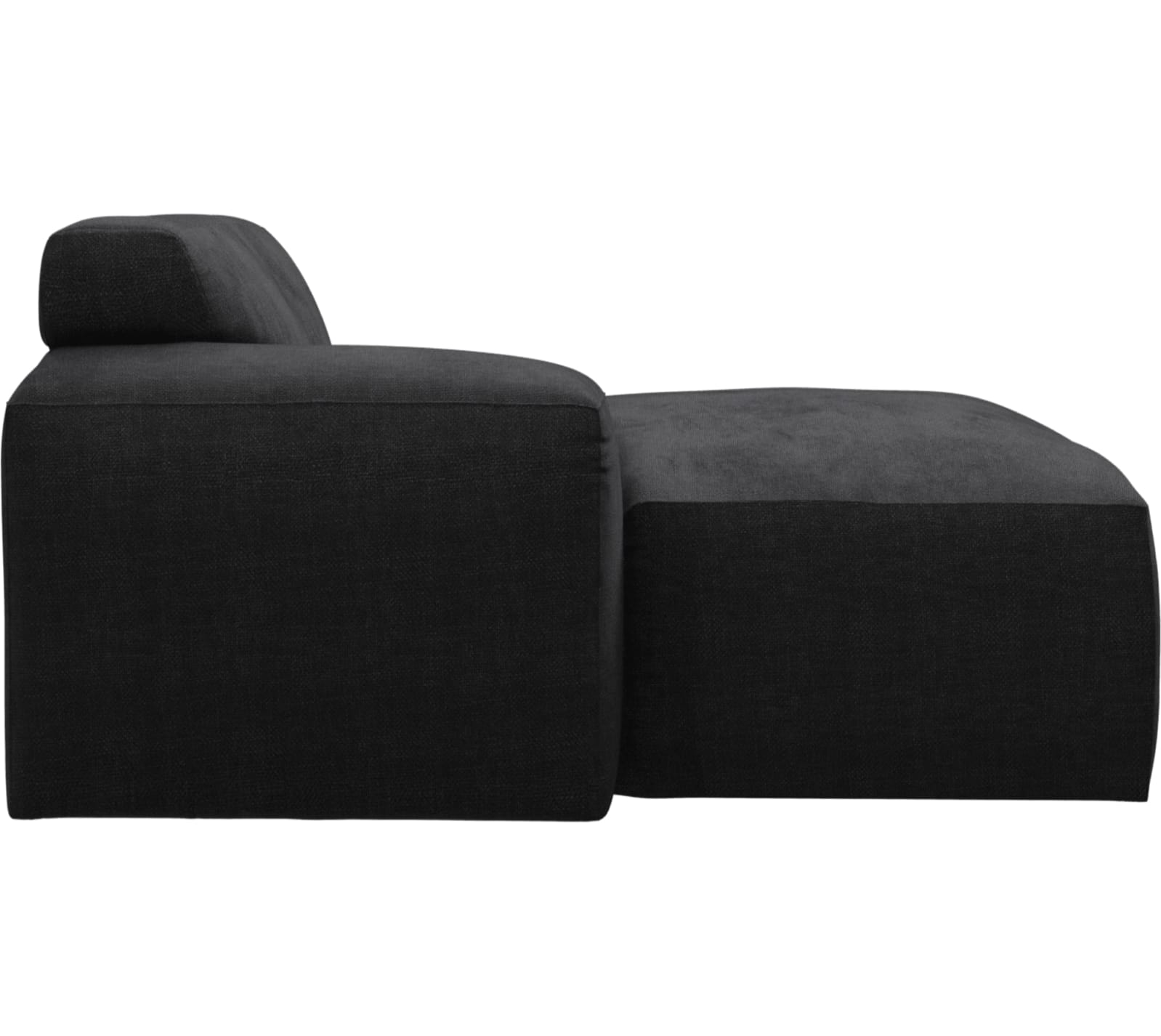 Copenhagen Plaza Flint Grey Left Arm Facing Chaise Module color Plaza Flint Grey