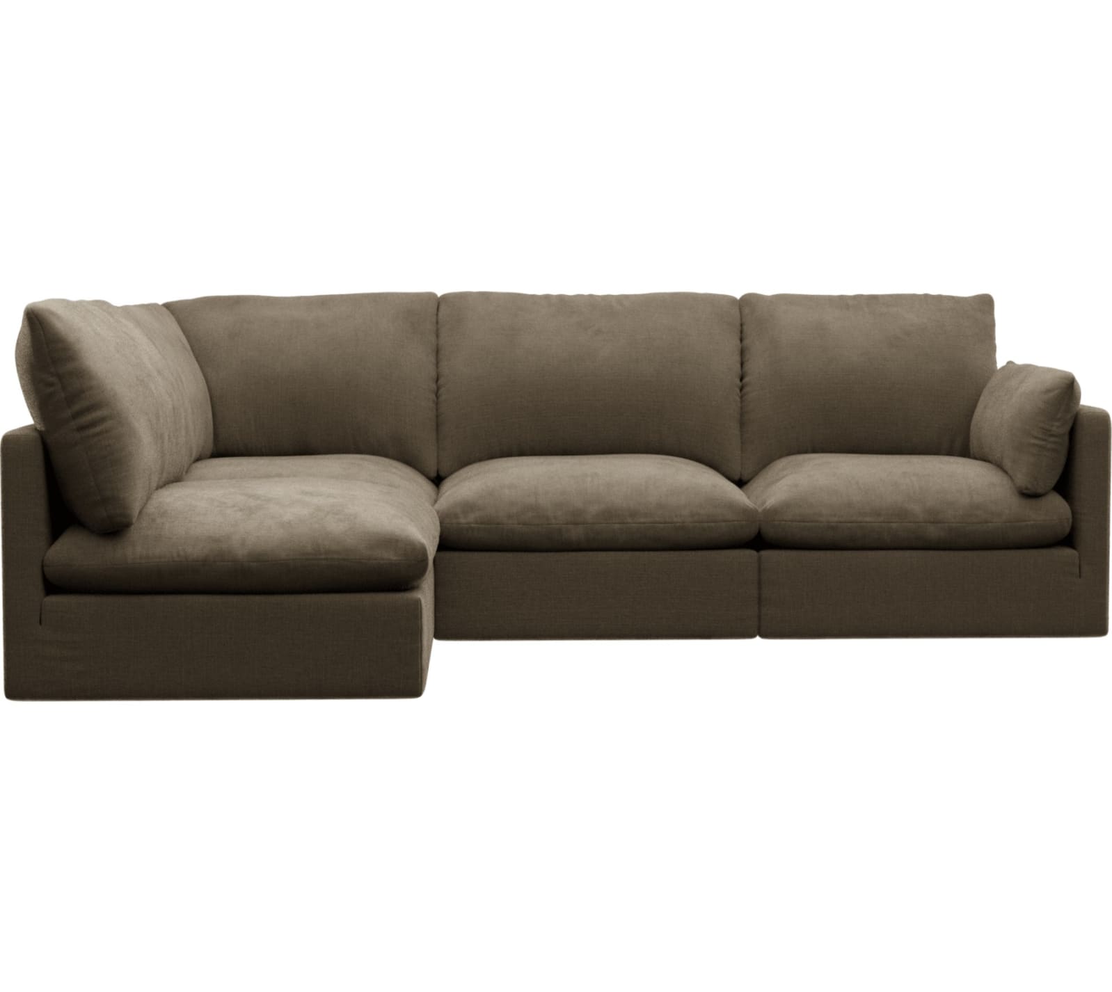 Willow Tribute Walnut Corner Sofa - 4 Seater LAF Terminal color Tribute Walnut