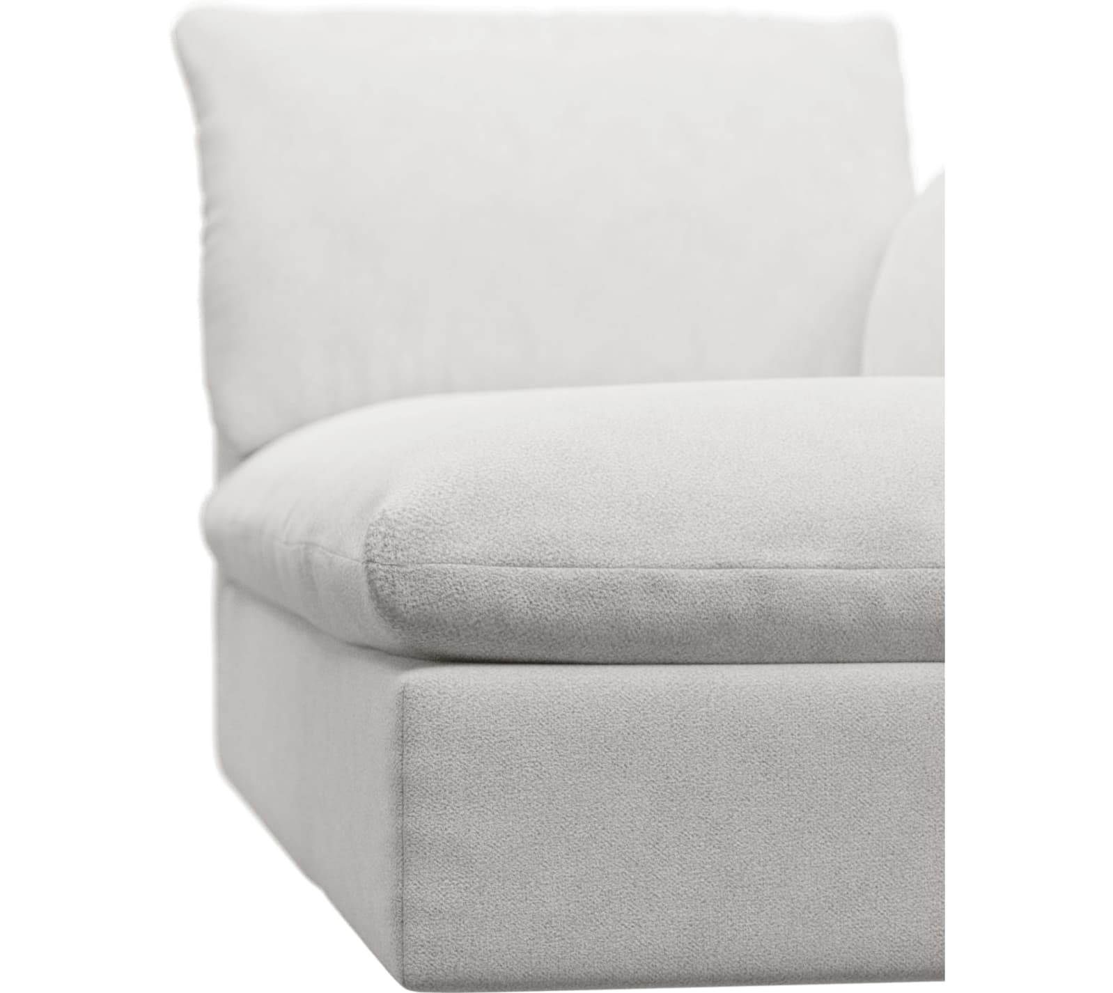 Willow Noa Fog Chaise Right Arm Facing Sofa Module color Noa Fog