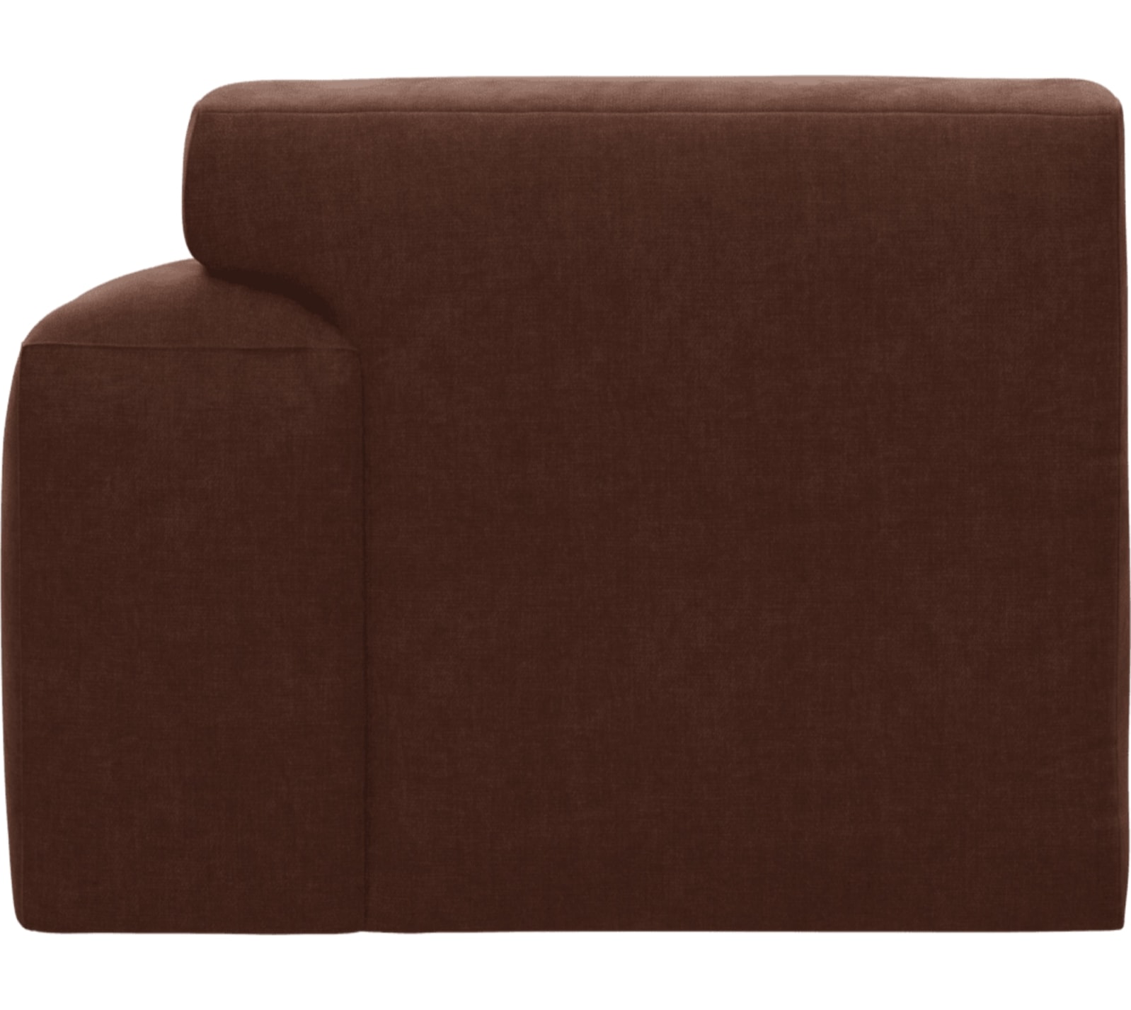 Copenhagen Muse Rust Right Arm Facing Sofa Module color Muse Rust