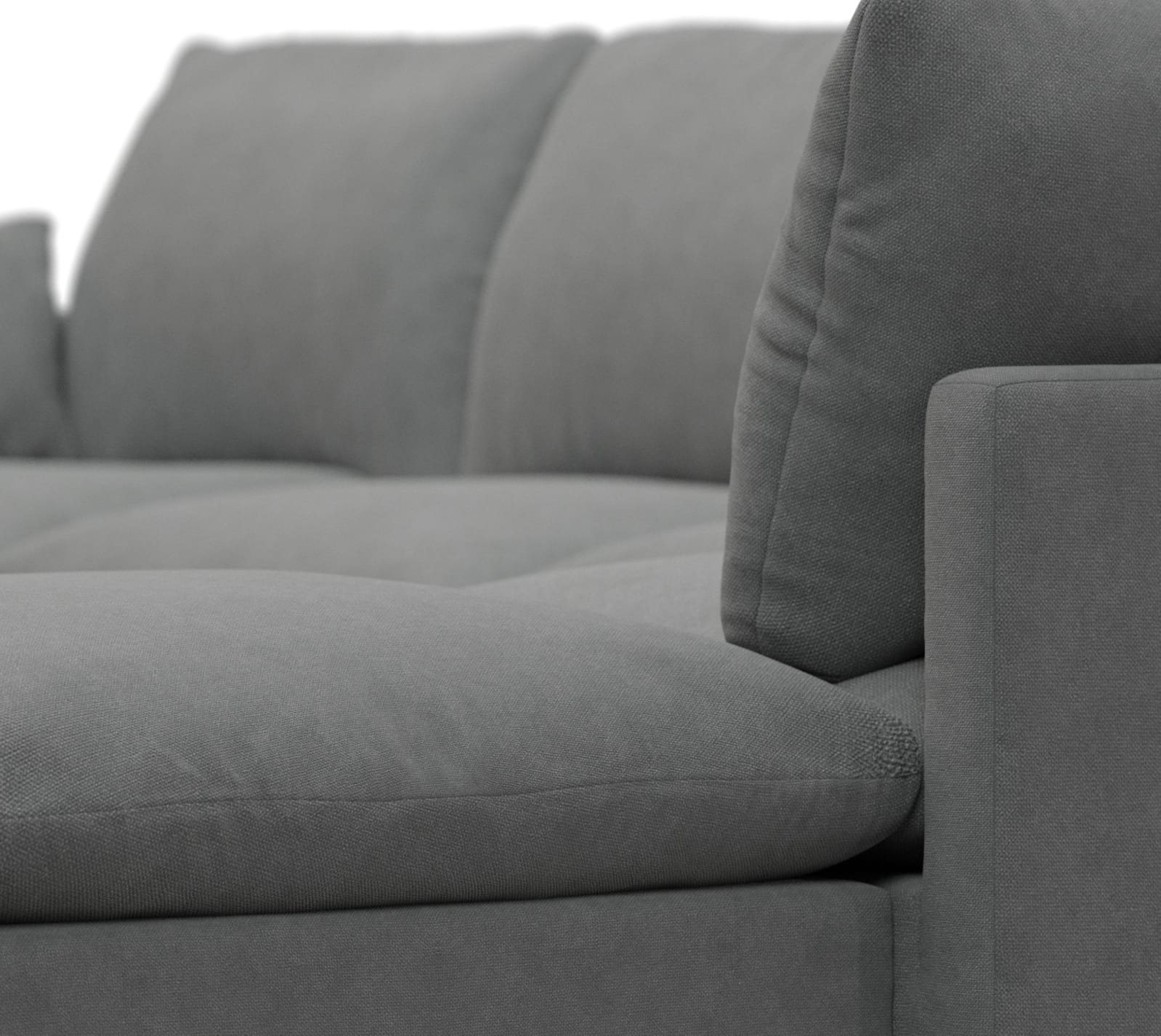 Willow Maya Flint Modular Sofa - 6 Seater RAF Terminal color Maya Flint