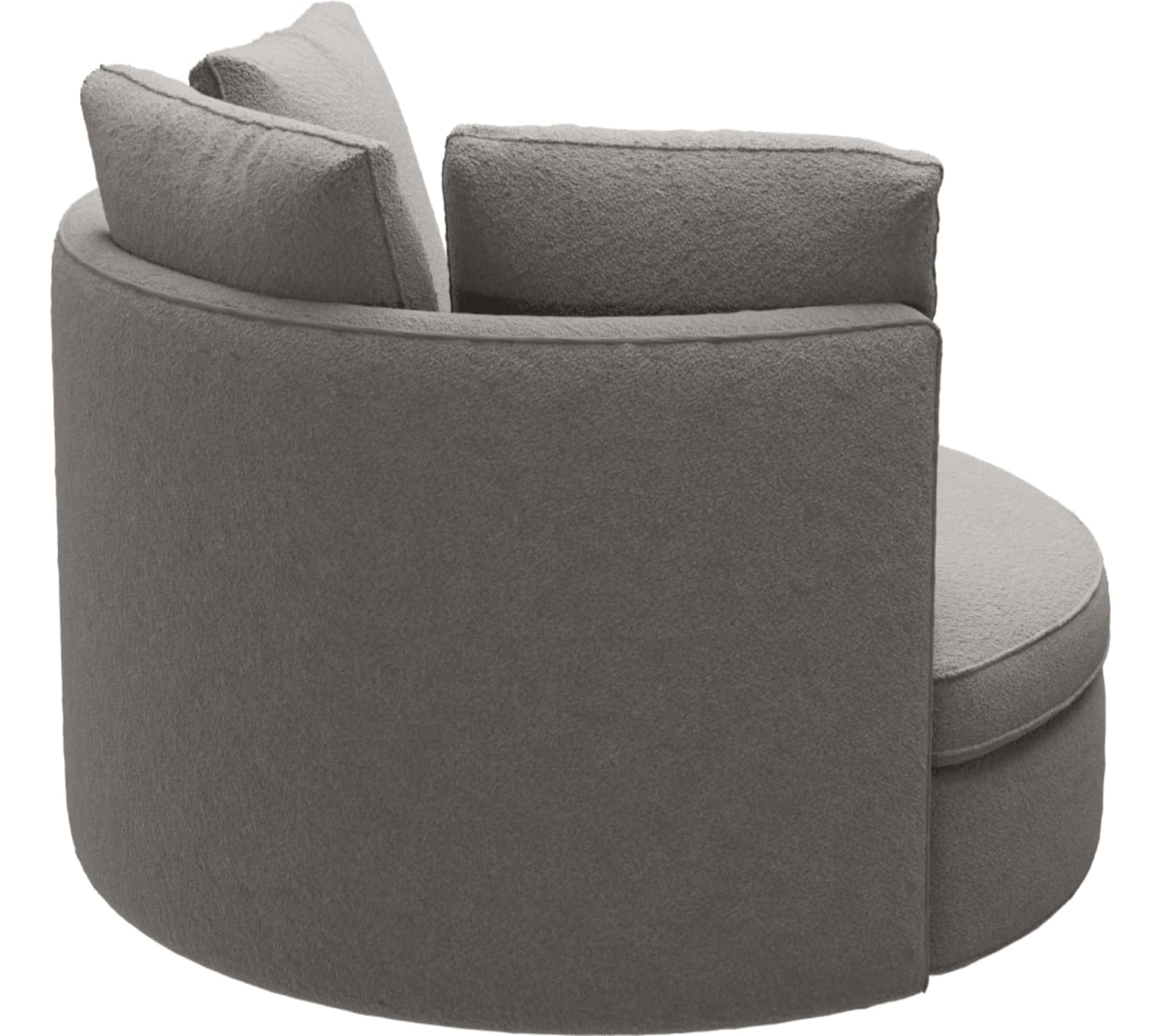 Adore Boucle Pumice Swivel Chair color Boucle Pumice