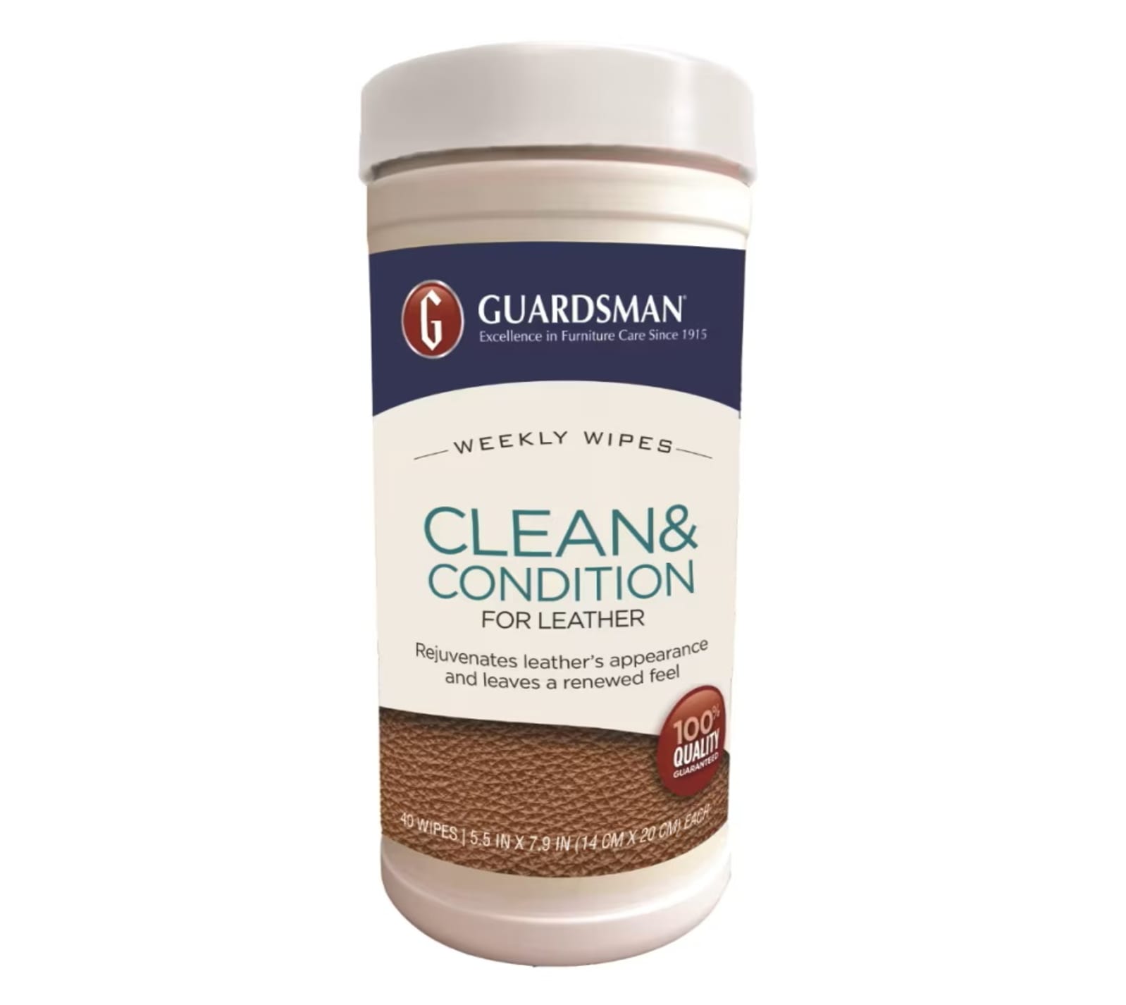 Guardsman Leather Clean & Condition Wipes - 40 Pack 