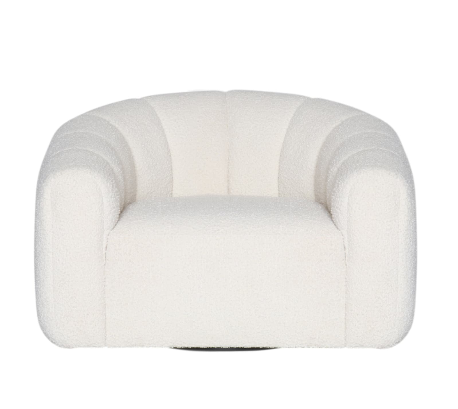 Newry Swivel Chair Boucle Ivory color Boucle Ivory