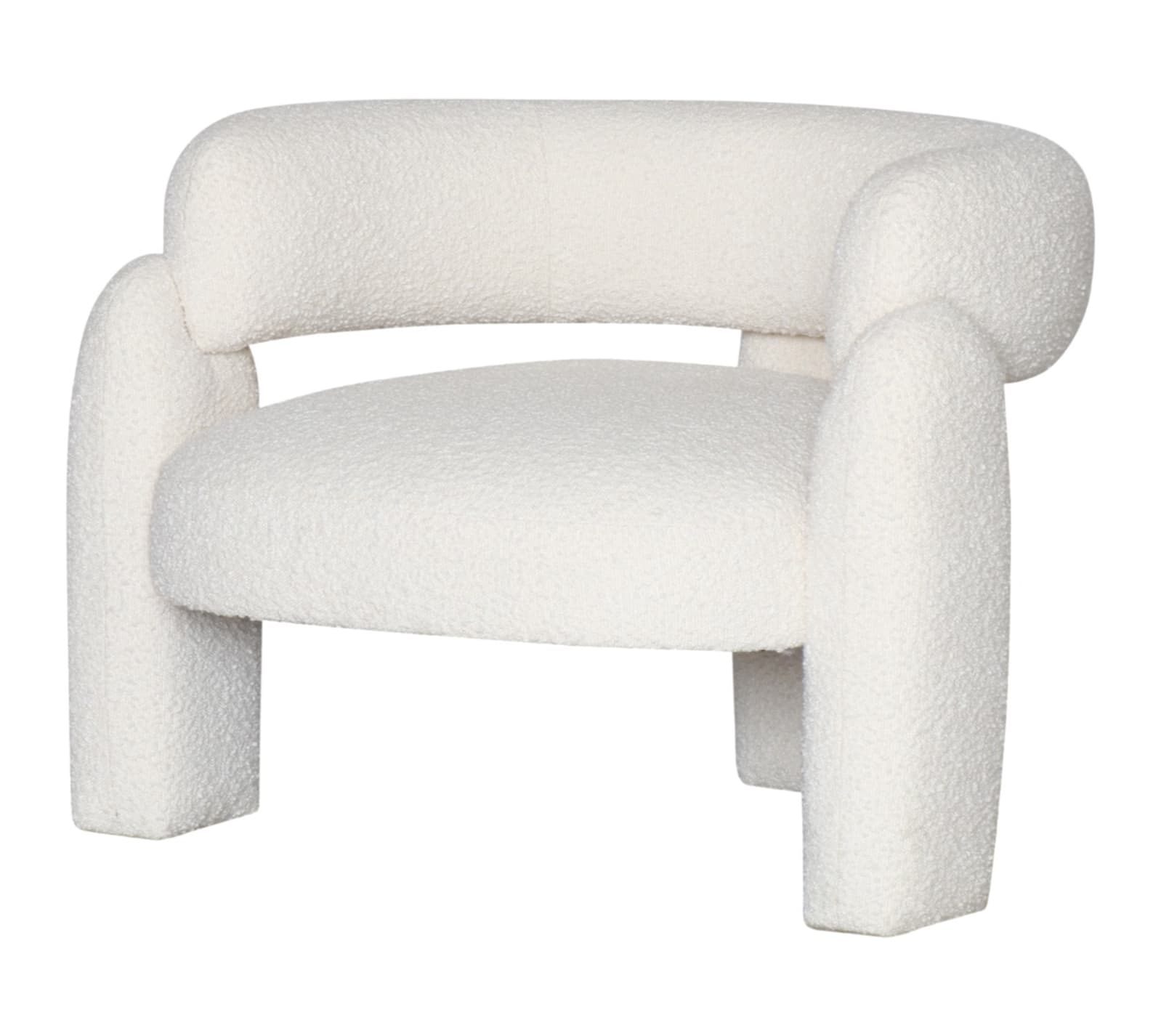 Riga Occasional Chair Boucle Ivory color Boucle Ivory