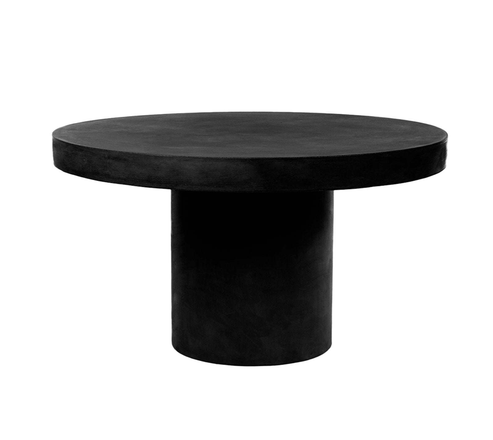 Polished Concrete Dining Concrete Round Garden Table Spindle 59