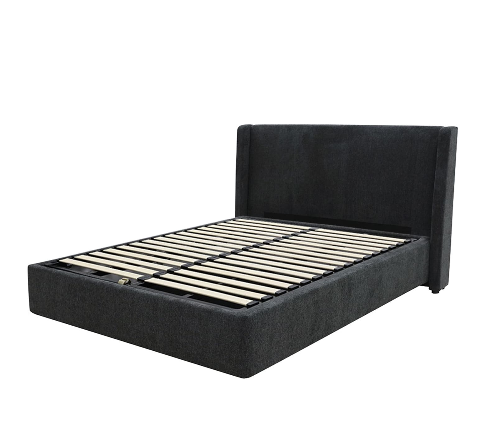 Wing Gas Lift Bed California Charcoal color California Charcoal