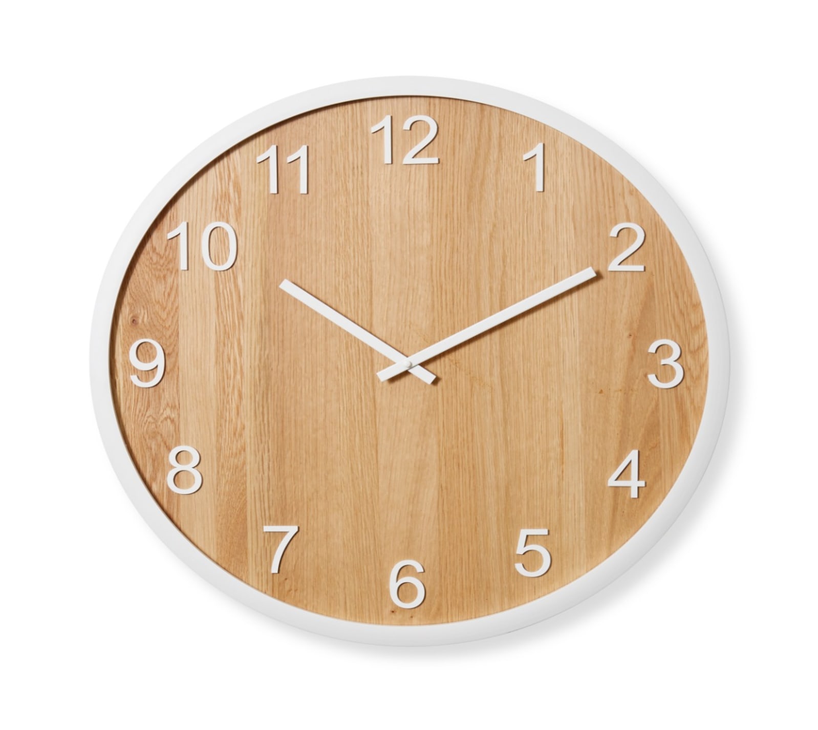 Brydon Wall Clock White - 60cm x 5cm color Natural/White