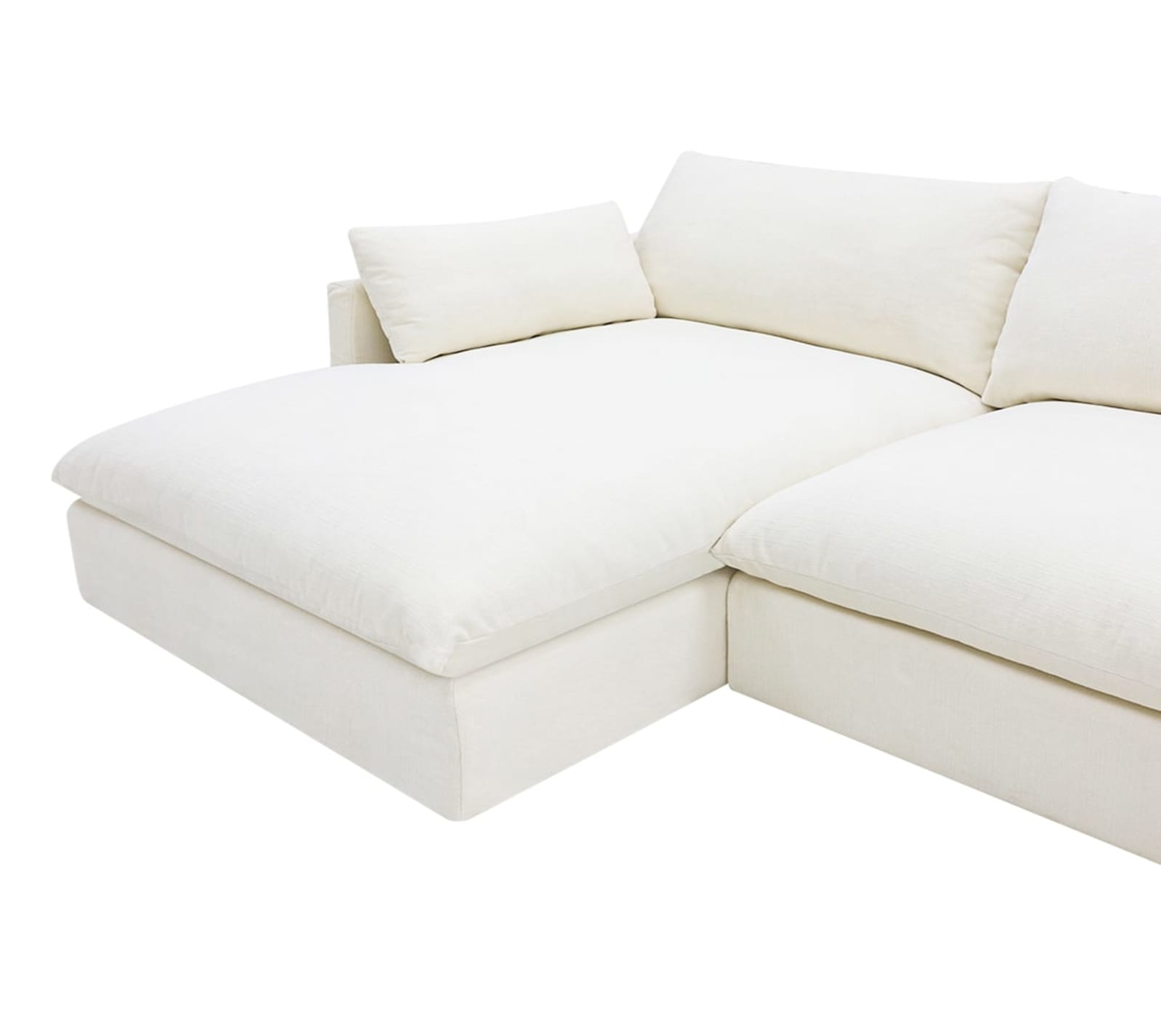 Willow Tribute Ice Chaise Sofa - 3 Seater color Tribute Ice