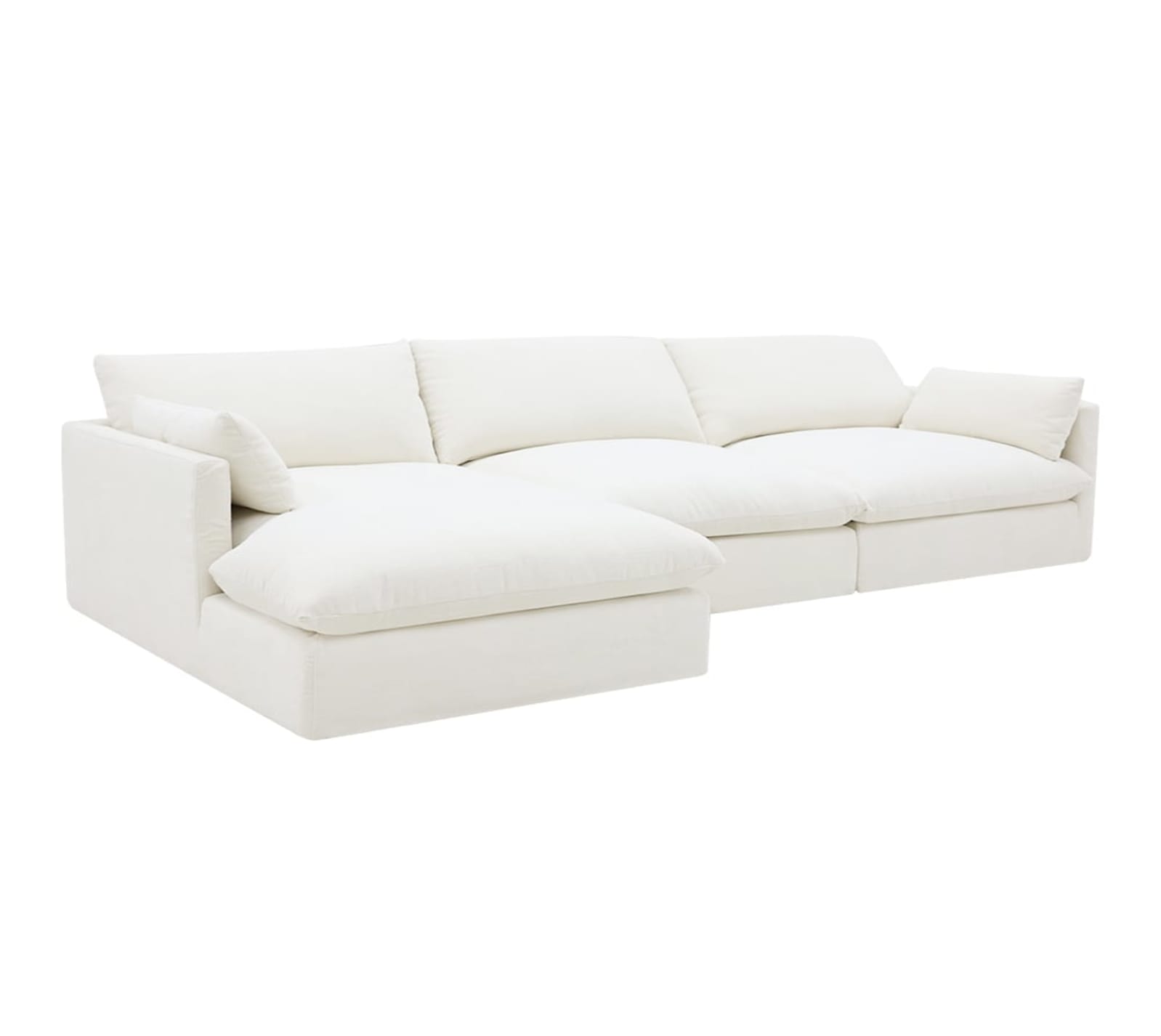 Willow Tribute Ice Chaise Sofa - 3 Seater color Tribute Ice