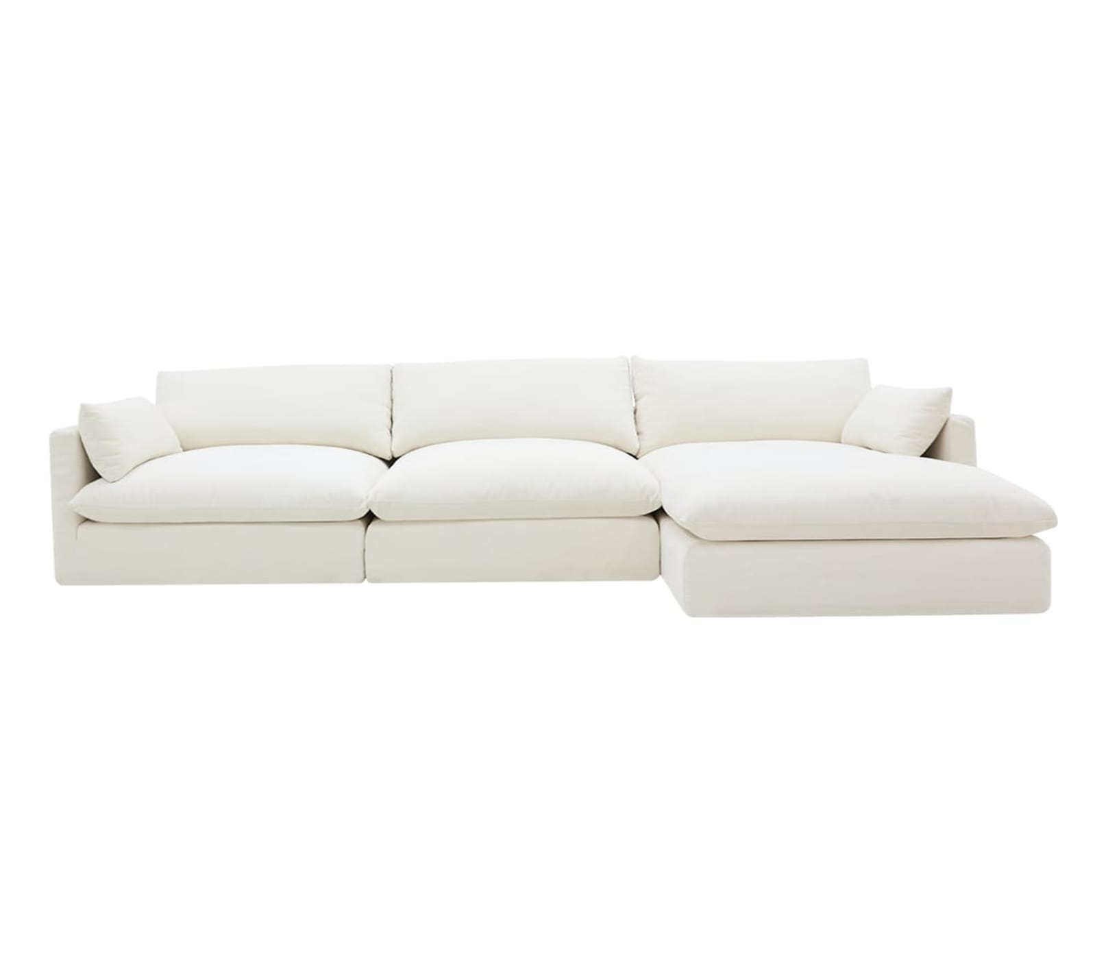 Willow Tribute Ice Chaise Sofa - 3 Seater color Tribute Ice