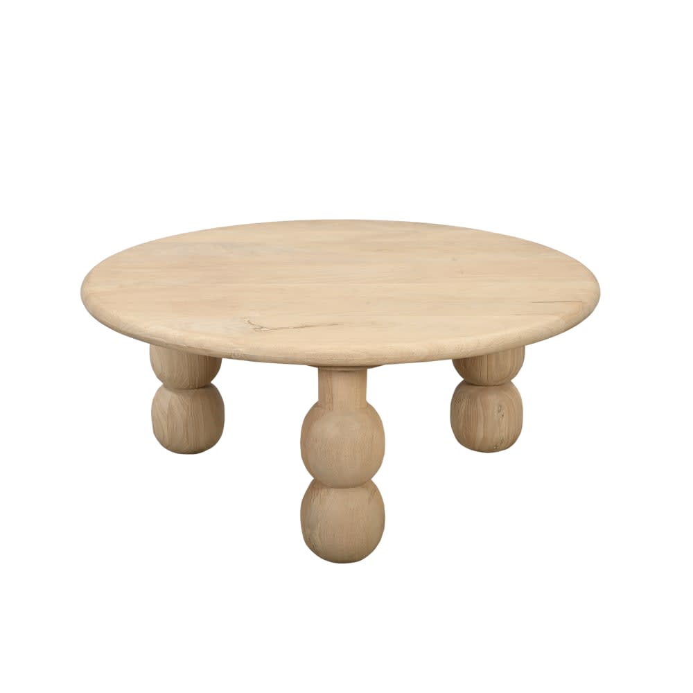 Buy Anya Round Mango Wood Coffee Table - James Lane Australia