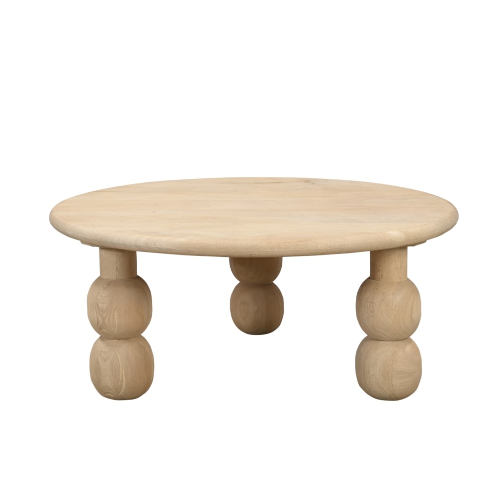 Buy Anya Round Mango Wood Coffee Table - James Lane Australia