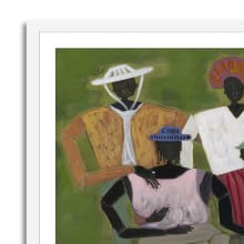 Form White Framed Print color White