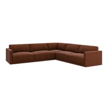 Haven Muse Rust Modular Sofa - 7 Seater color Muse Rust