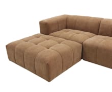 Lucello Tribute Chestnut Modular Sofa with Ottoman - 5 Piece color Tribute Chestnut